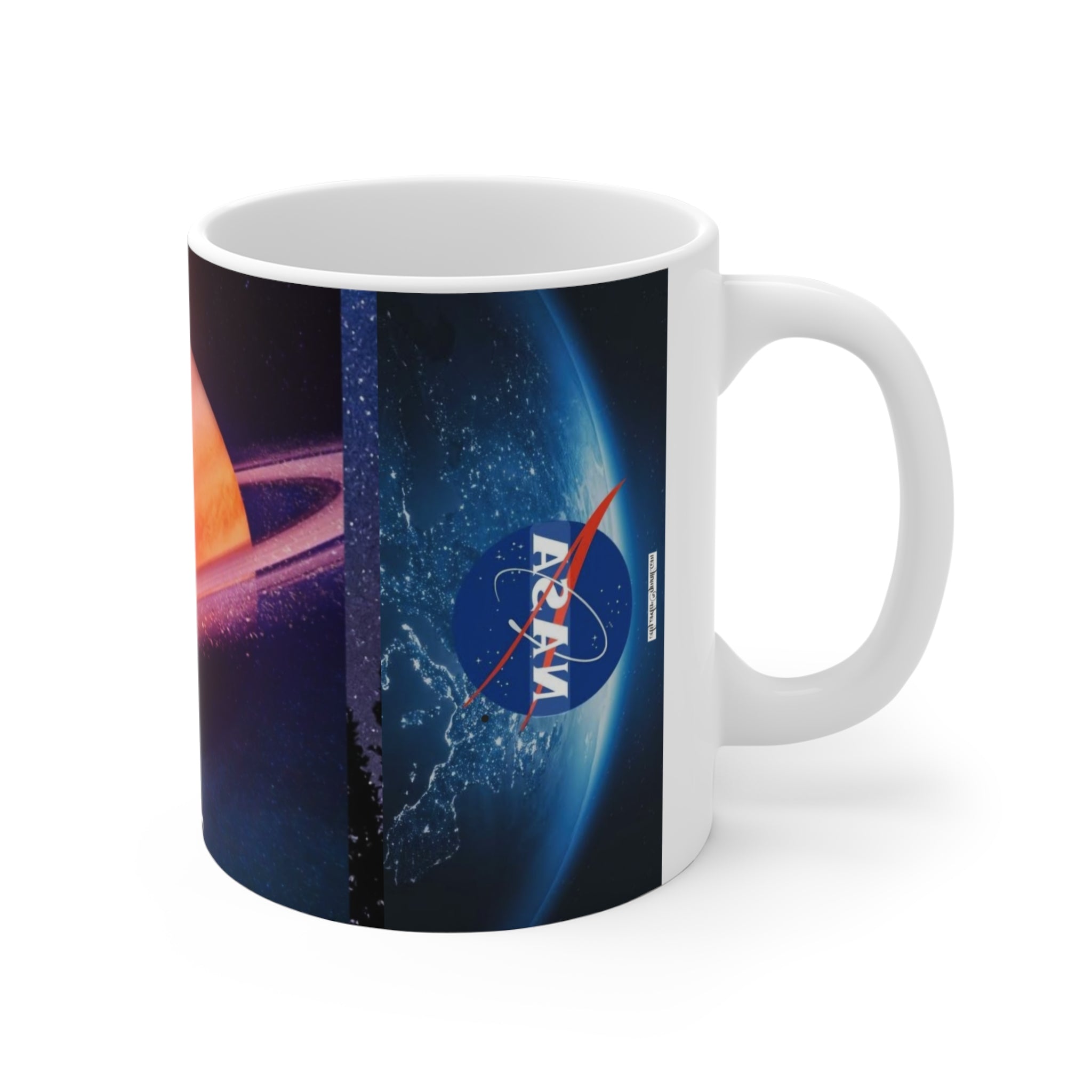 MUG MY GALAXY Saturn Space Mug — NASA Planetary Coffee Cup (11oz)