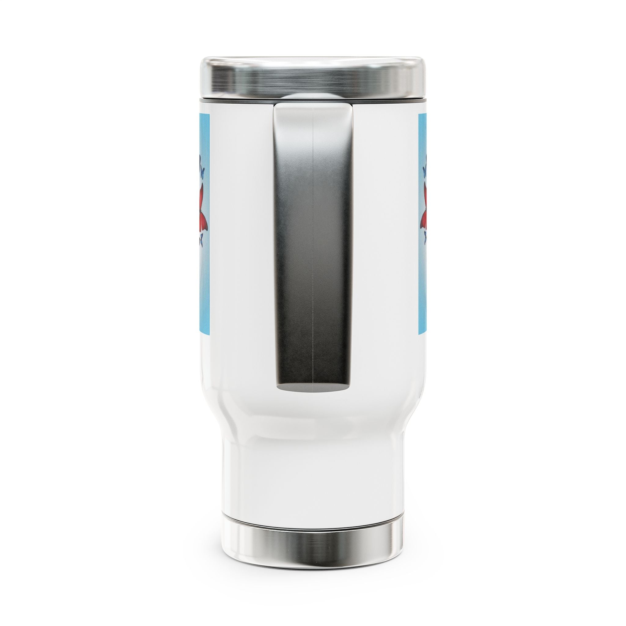 Stainless Steel Travel Mug with Handle, 14oz