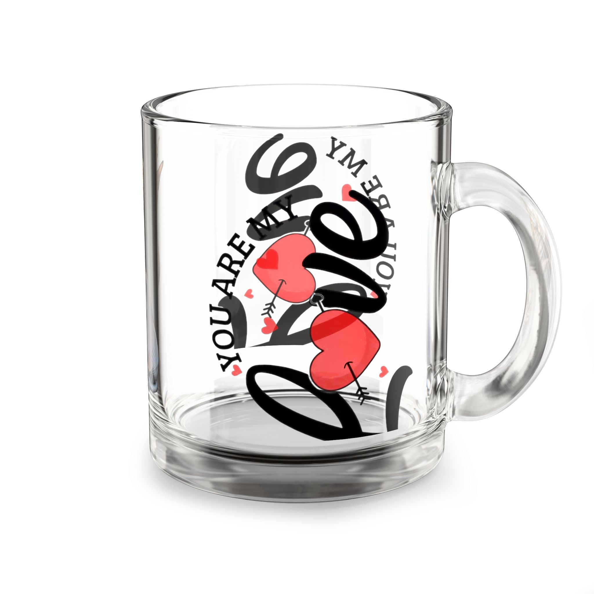 Royal Sphynx Cat Glass Mug — "You Are My Love" 10oz