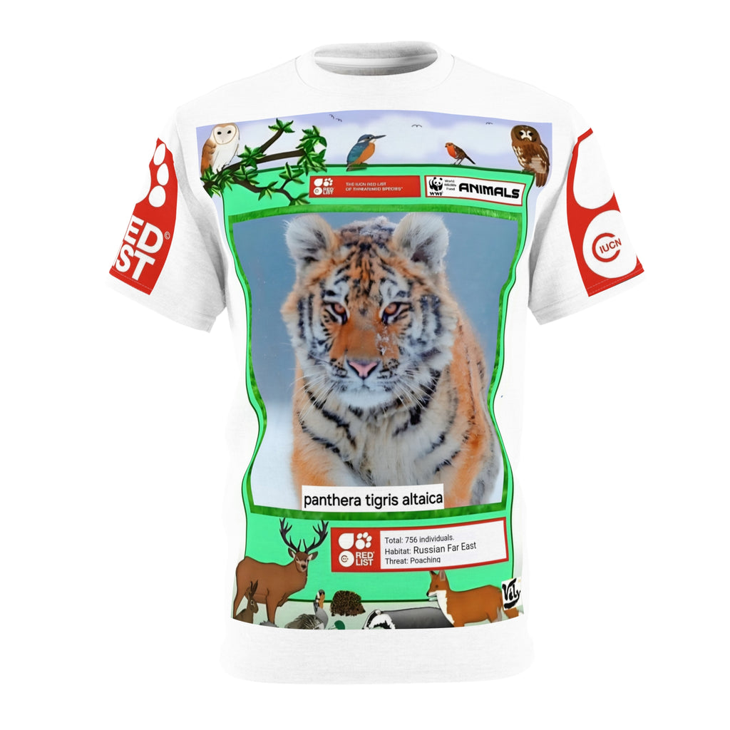 Tiger Wildlife Tee — 'Panthera tigris altaica' Conservation Graphic T-Shirt
