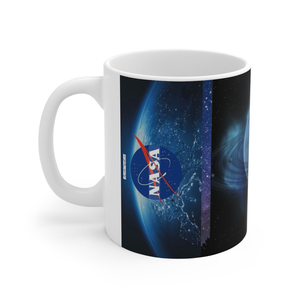 NASA Space Planet Mug — 11oz Ceramic Coffee Cup with Planetary Design