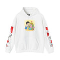 HOODIE LOVE IS... - Cute Couple Cartoon 'Making Warm Honey and Lemon' Graphic Pullover