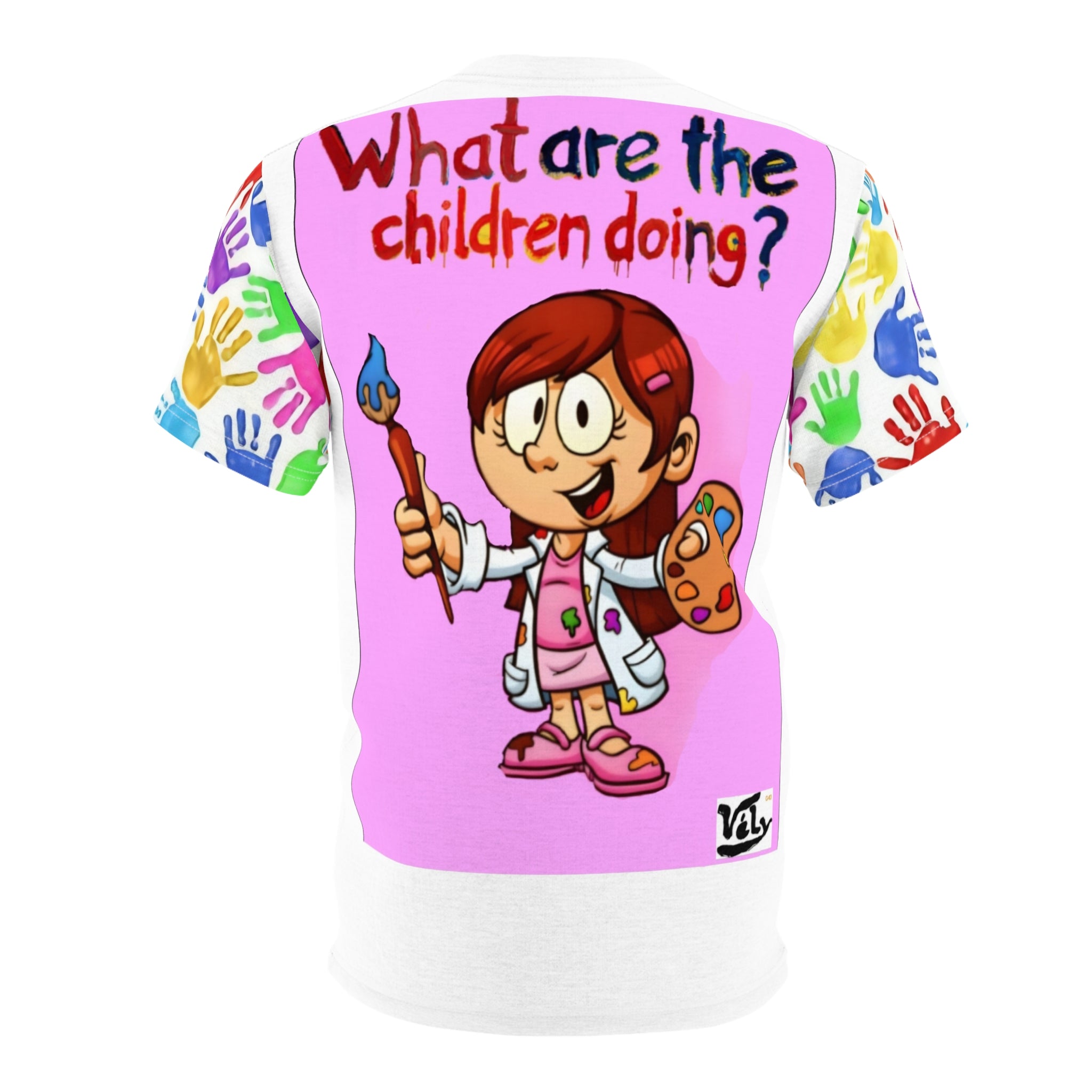What Do Kids Do? Bright Graphic T-Shirt — Cheerful Kids Series