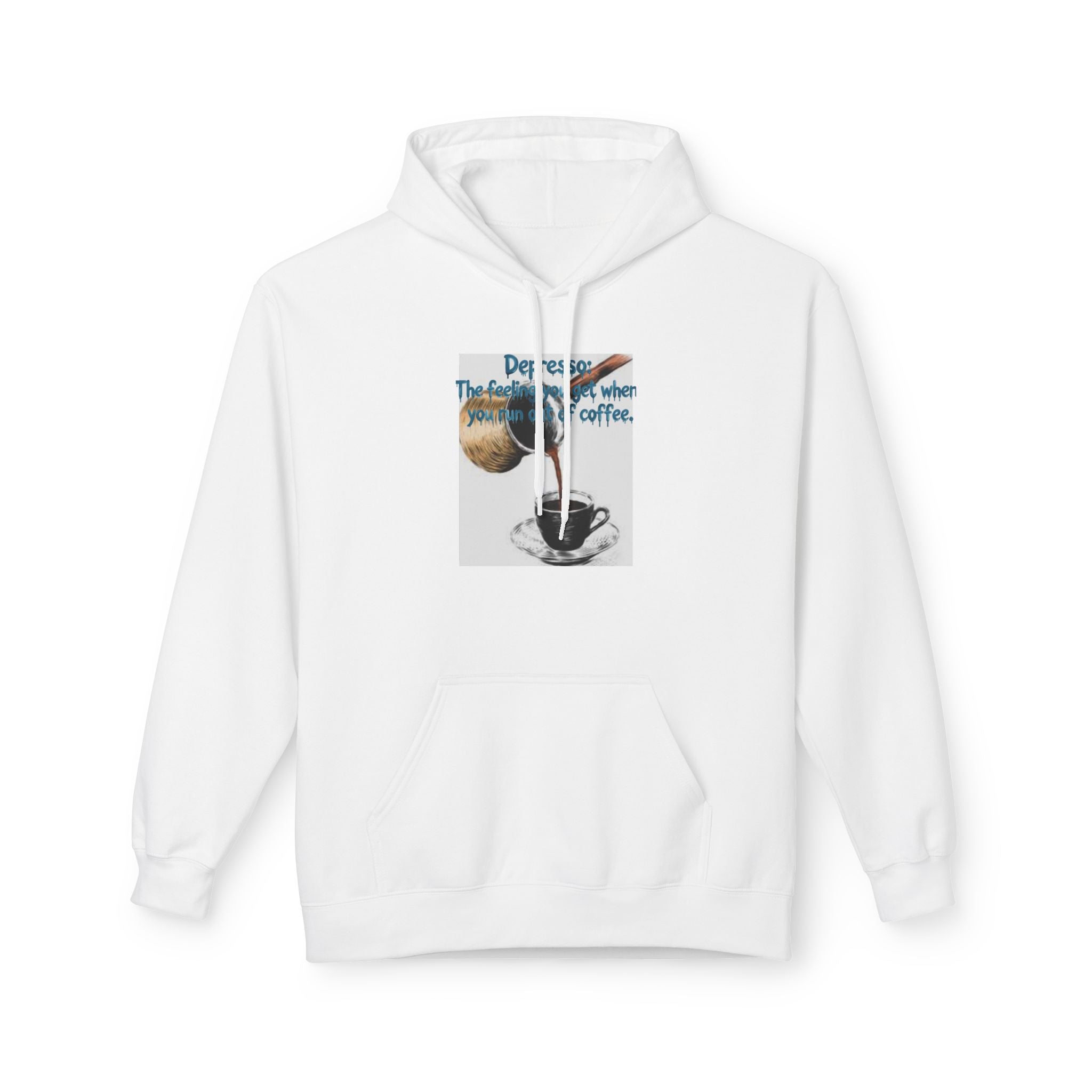 Coffee Pour Graphic Hoodie — "Decaf? The Future Is When I Finish My Coffee."