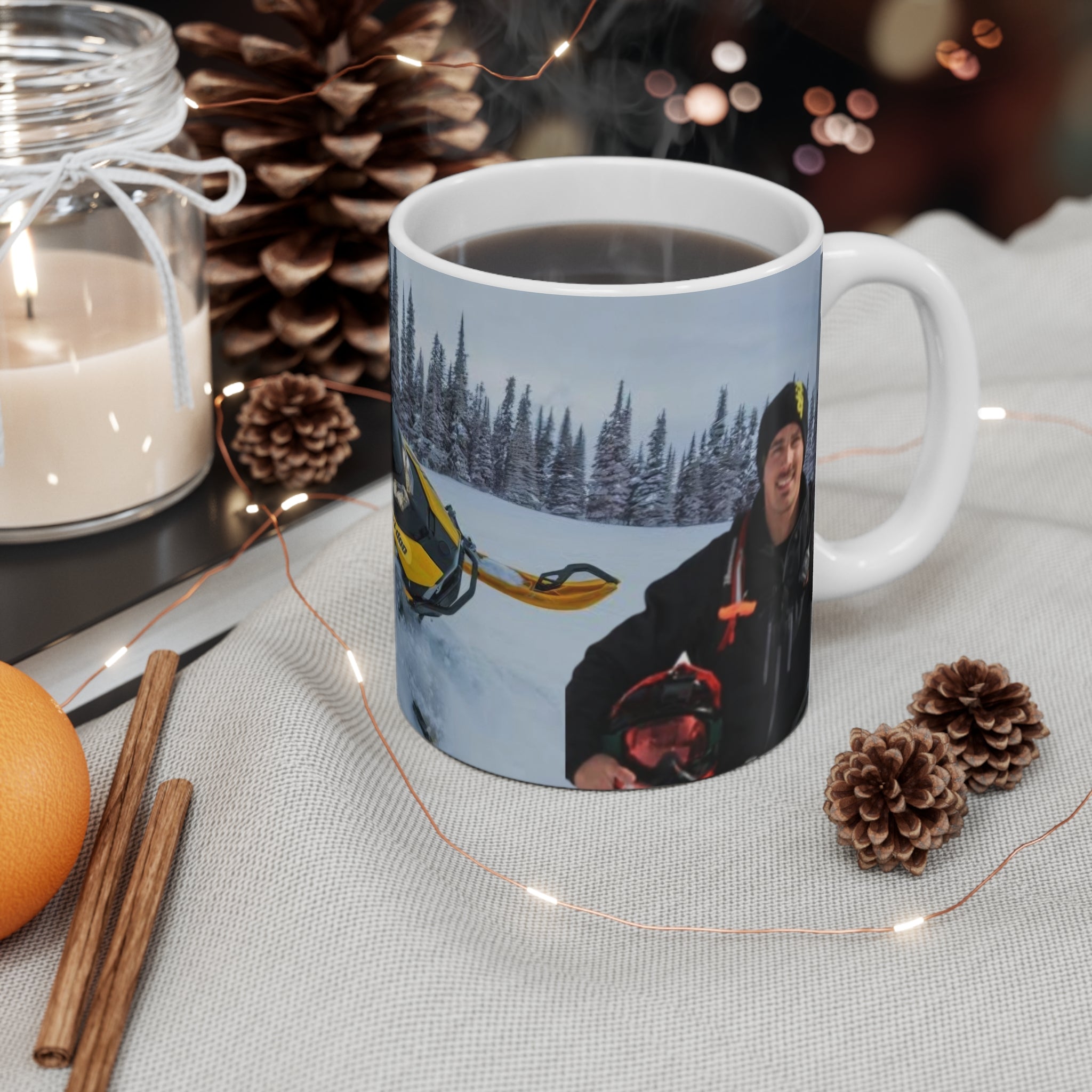Snowmobile Mug — Freeride Filmz Winter Snowmobiling Coffee Cup