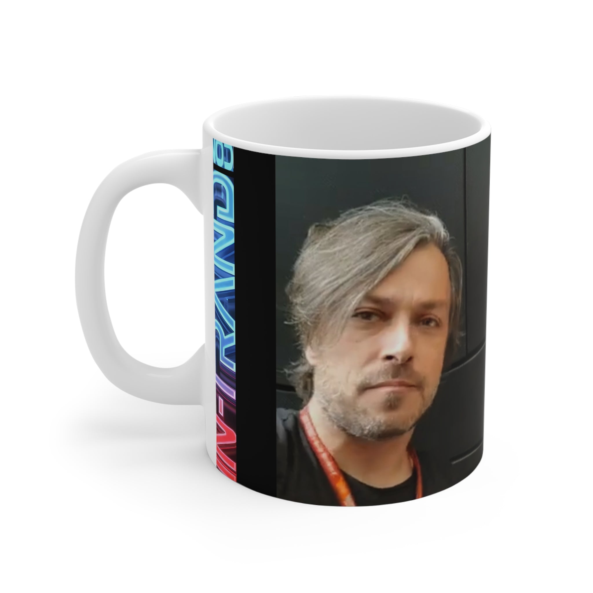 Photo Collage Mug — Thumbs Up Portrait Coffee Cup (11 oz)