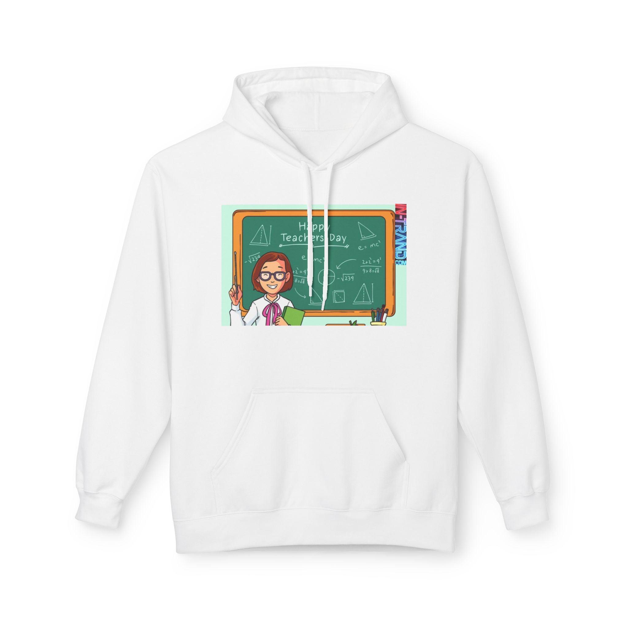 Teacher's Day Hoodie – "Happy Teacher's Day" Chalkboard Design