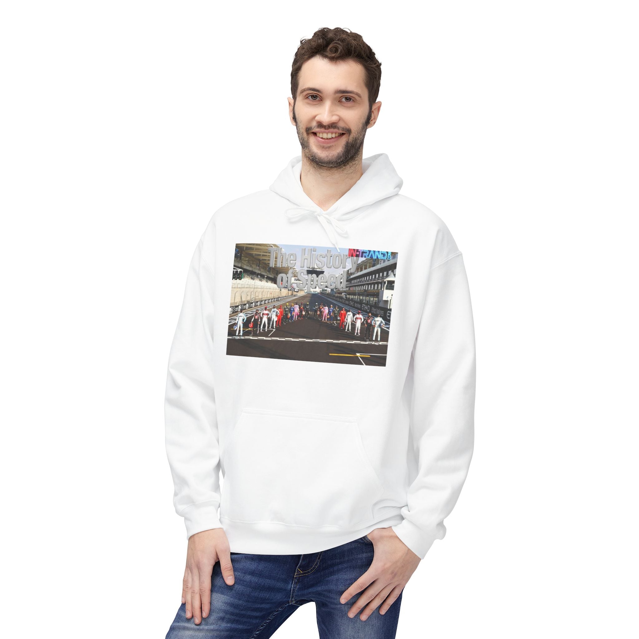 Racing History Hoodie — "The History of Speed" Graphic Racing Pit Crew Sweatshirt
