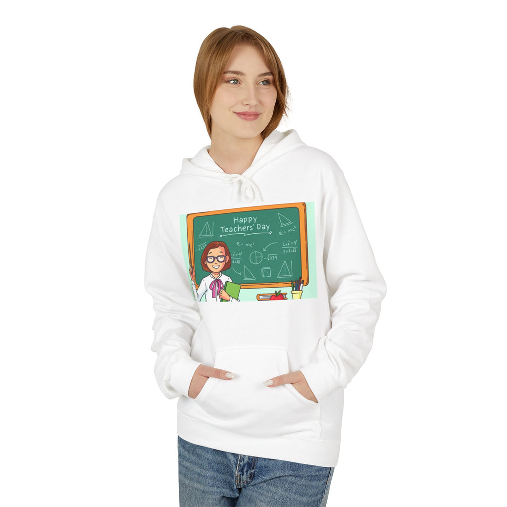 Teacher Appreciation Hoodie — "Happy Teacher's Day" Chalkboard Design