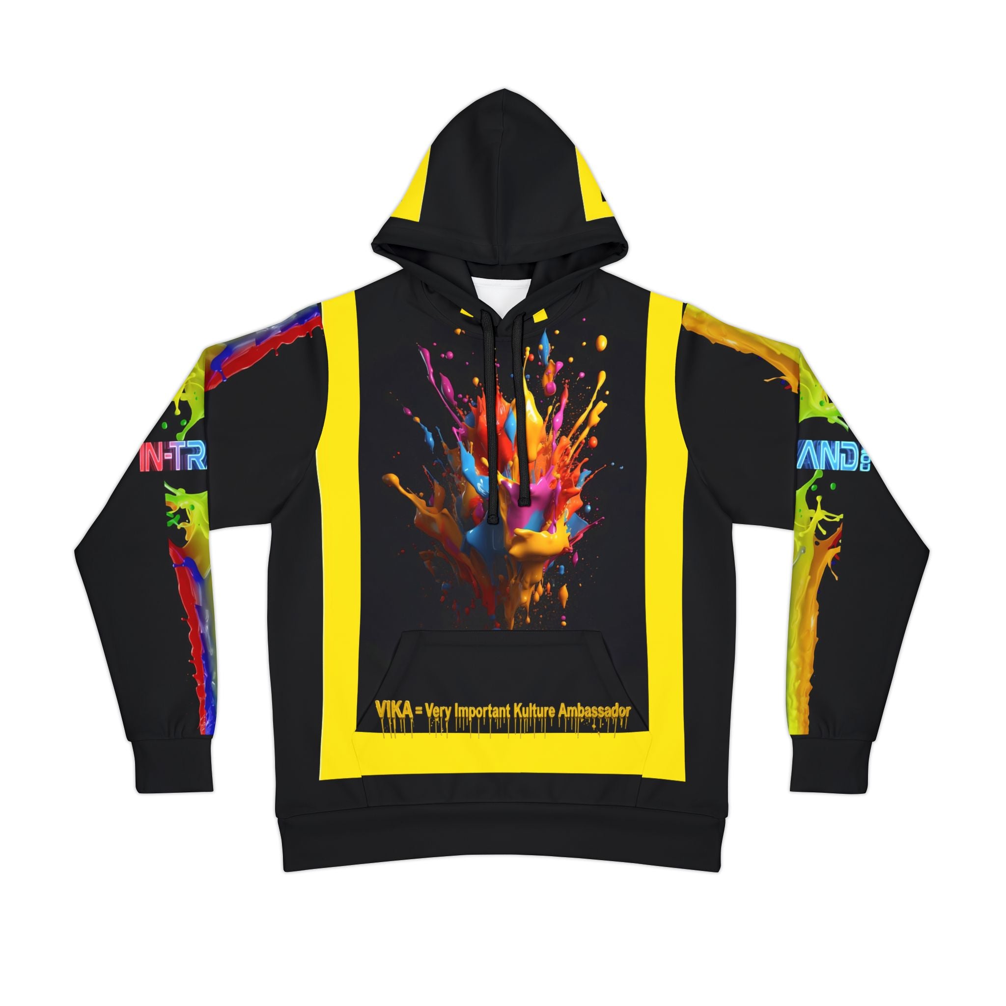 Athletic Hoodie — Color Splash Graphic Pullover
