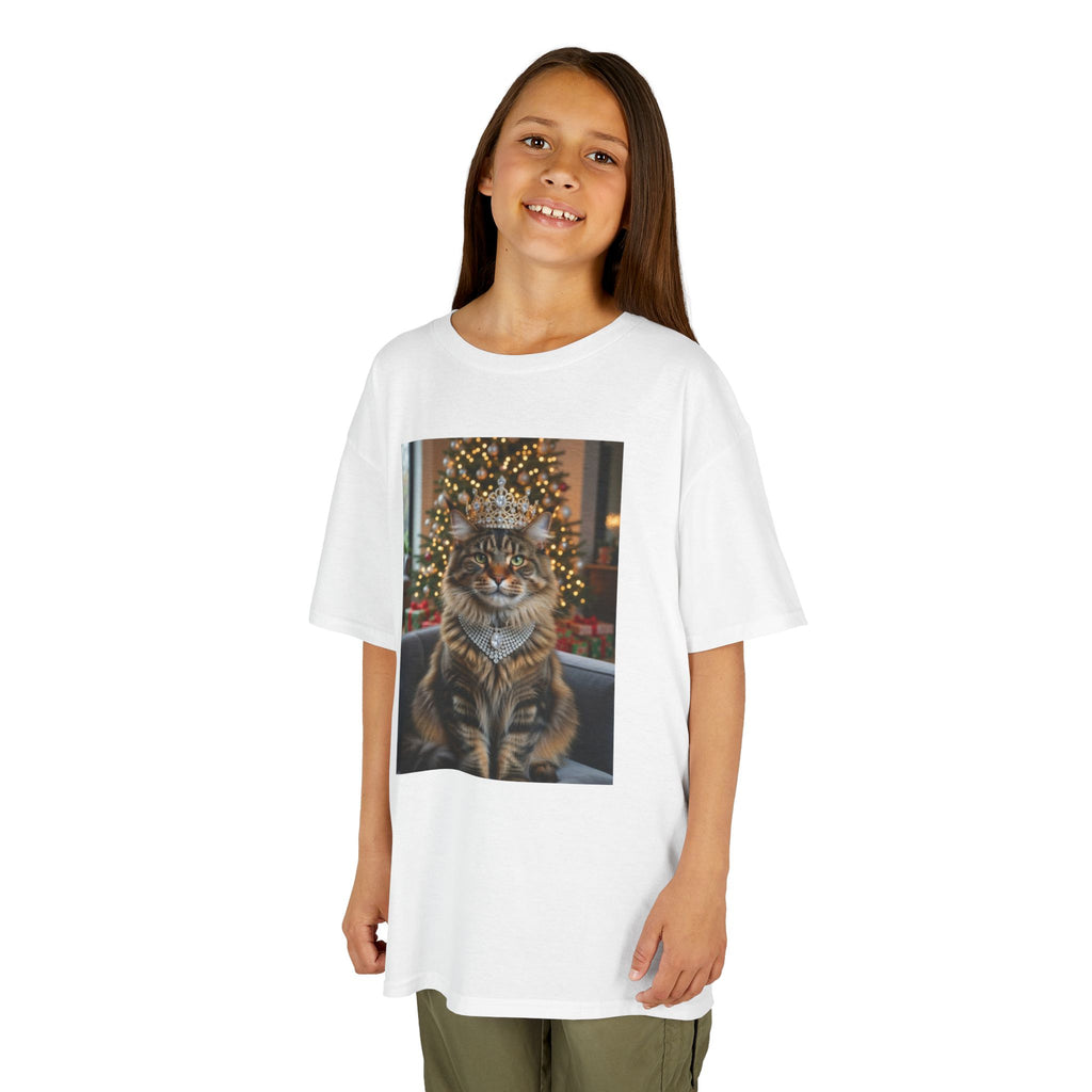 T-SHIRT Kids - CATS HEROES — Festive Cat Portrait Christmas Shirt