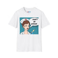 Nurse Illustration T-Shirt – "Don't Be Afraid" Retro Pop Art Medical Tee