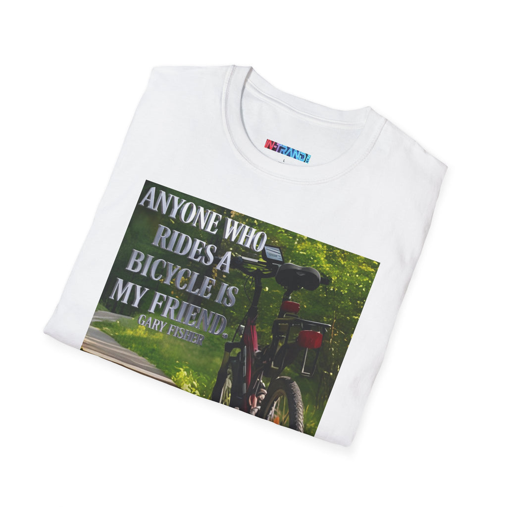 💎 Bicycle Friend T-Shirt — 'Anyone Who Rides a Bicycle Is My Friend' Graphic Tee 💎