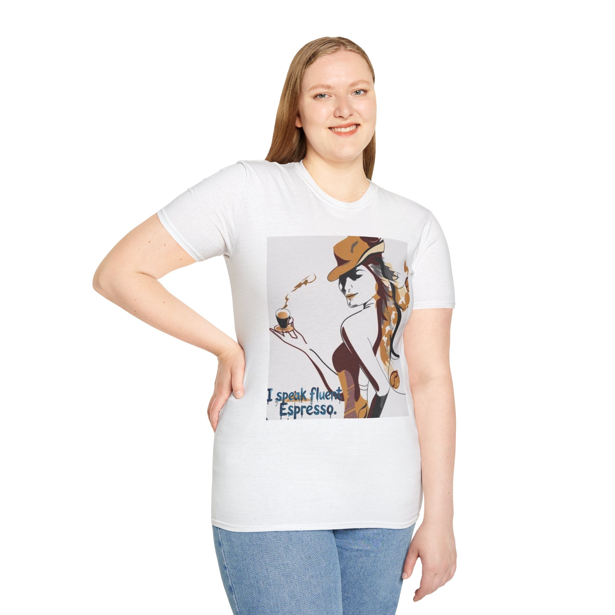 Espresso Lover T-Shirt — "I Speak Fluent Espresso" Coffee Graphic Tee