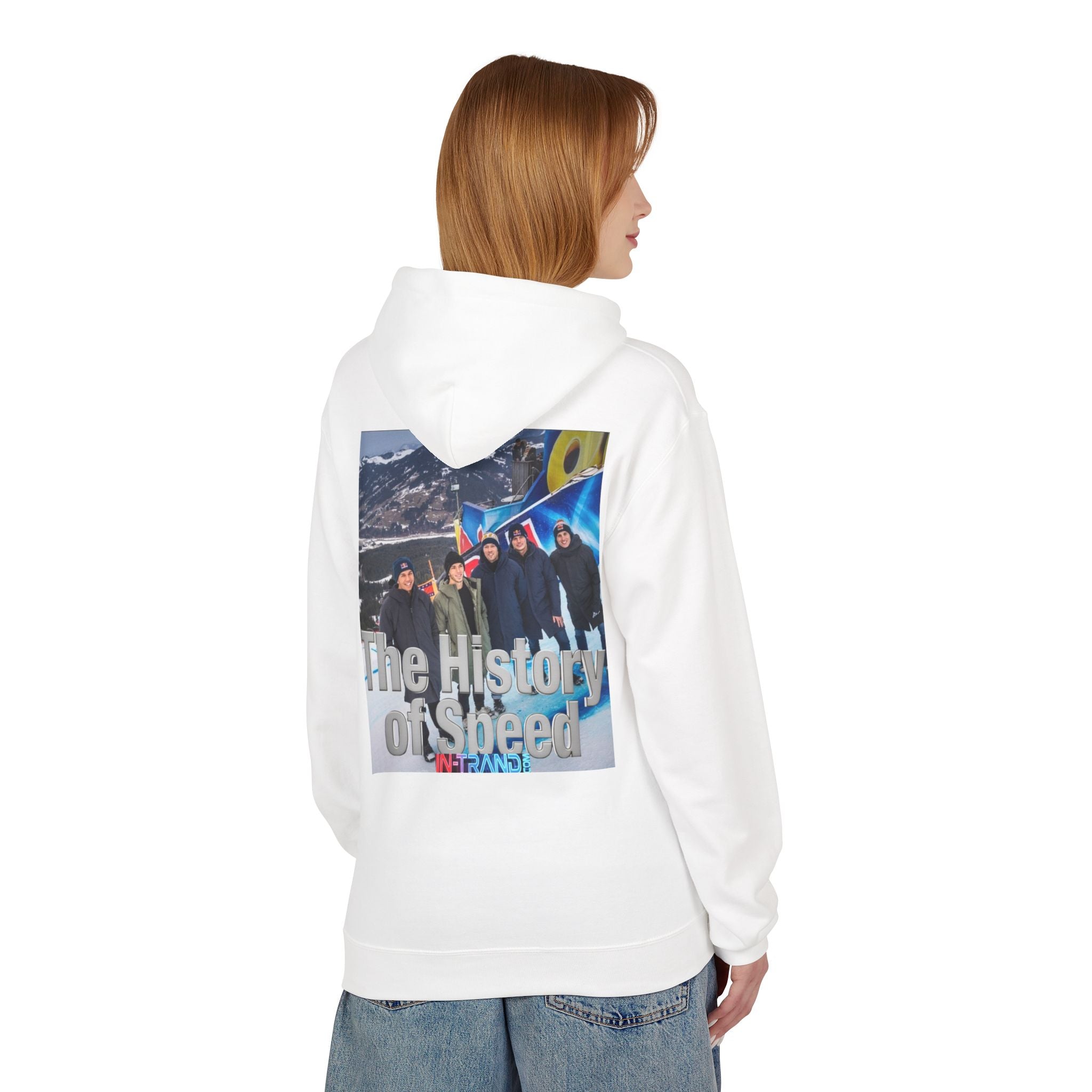 History of Speed Hoodie — Retro Bobsled Team Graphic Pullover