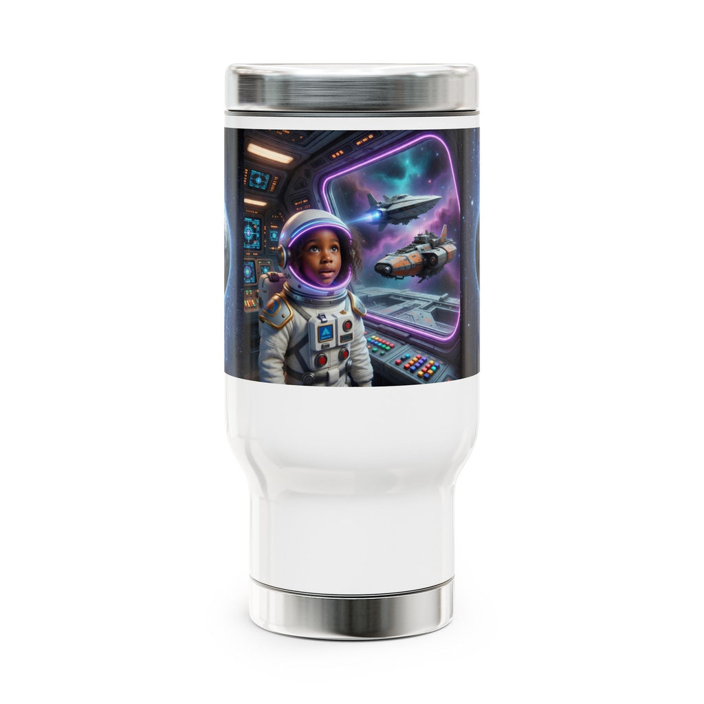 Stainless Steel Travel Mug with Handle, 14oz