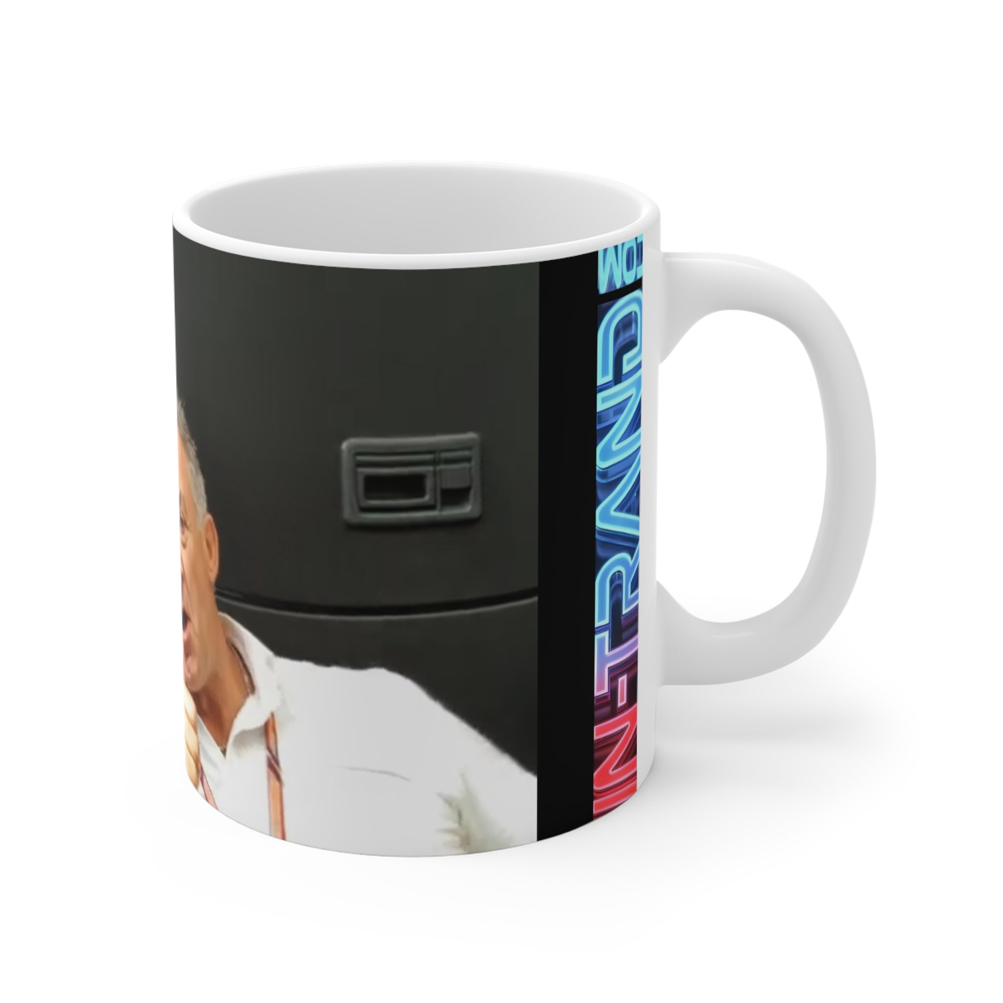 Photo Collage Mug — Thumbs Up Portrait Coffee Cup (11 oz)