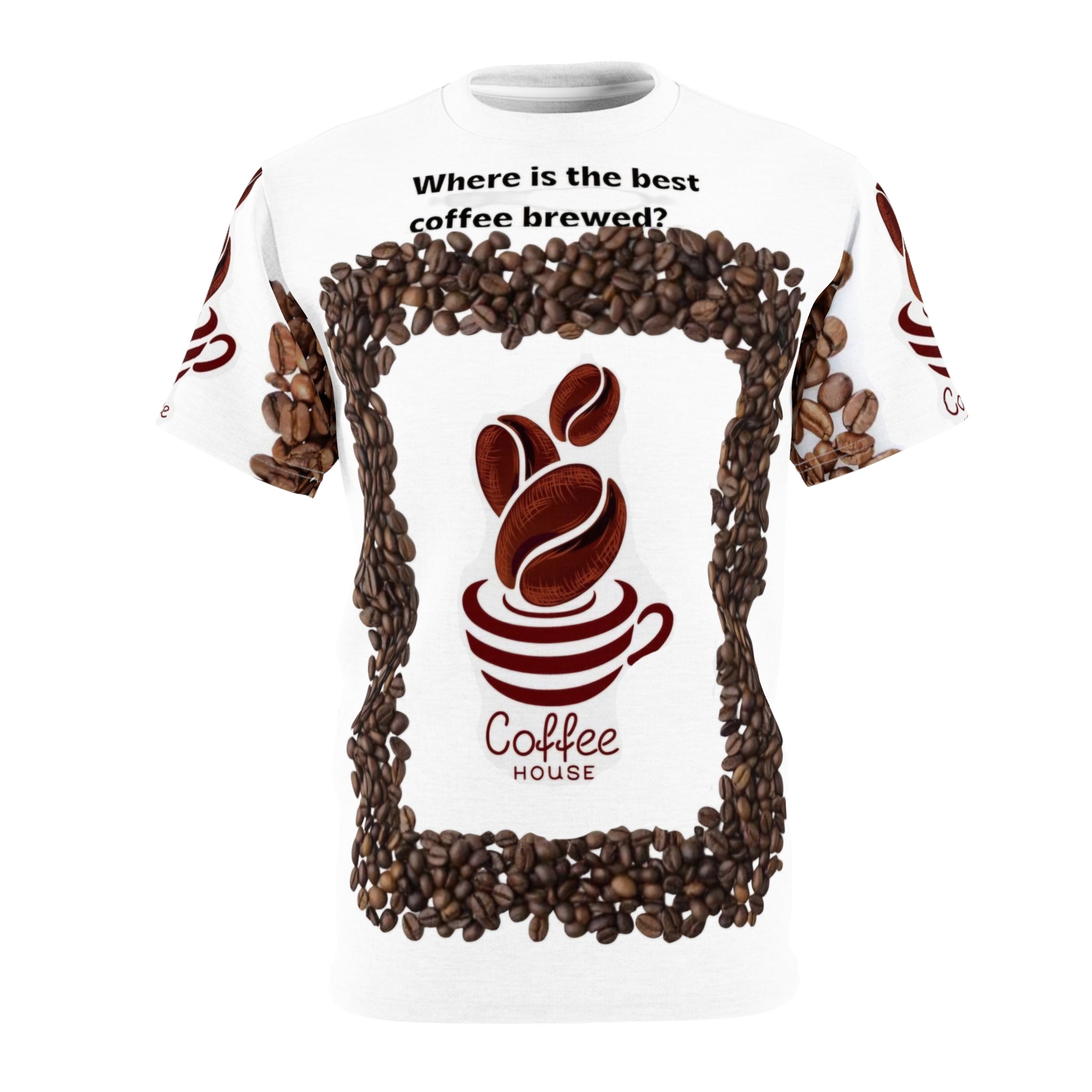 コーヒーショップのブランドTシャツ - 明るいカットソーTシャツ