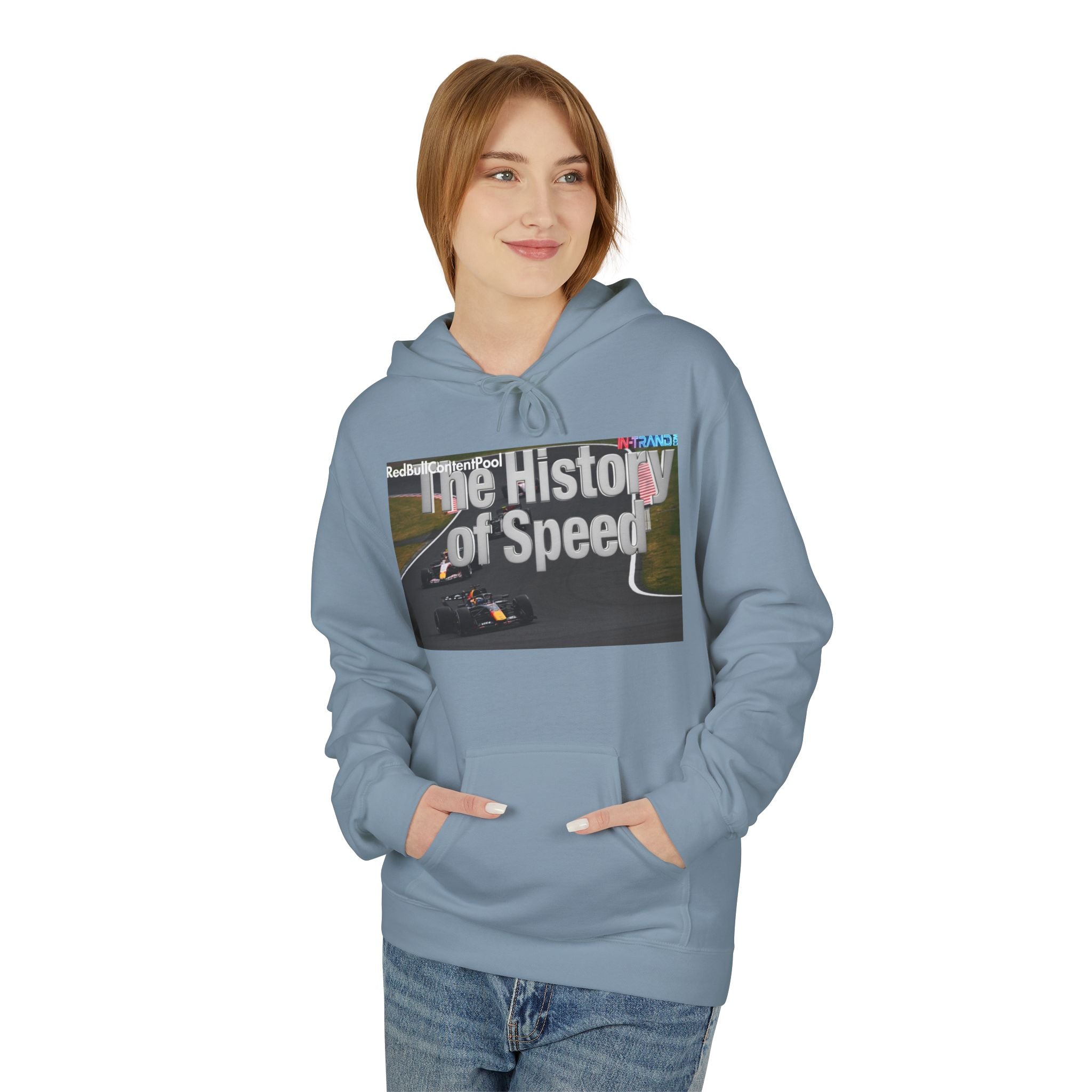 Racing Hoodie – “The History of Speed” Formula Car Graphic