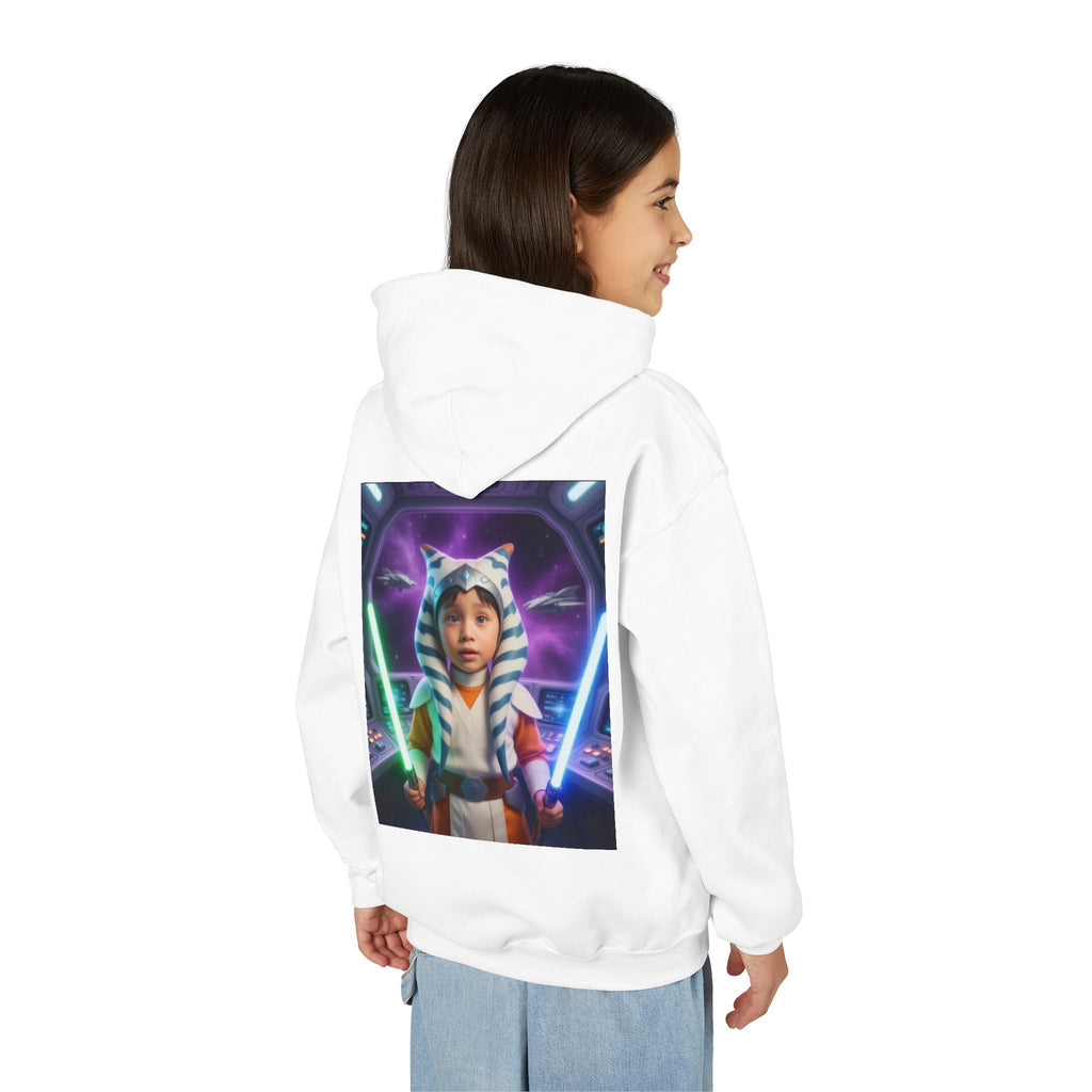 Kids Jedi Hoodie — Lightsaber Ahsoka-Inspired Star Wars Costume Sweatshirt