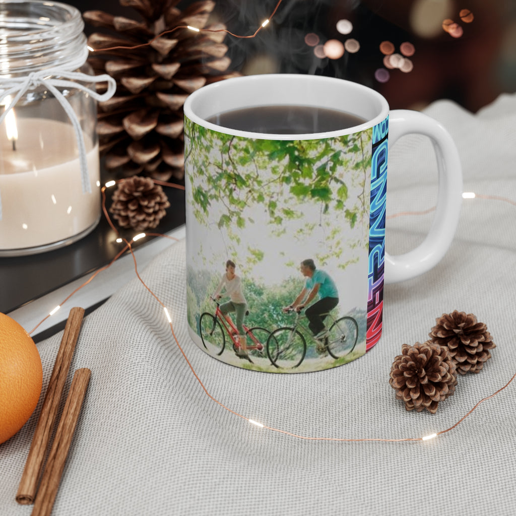 💎 Inspirational Cycling Mug — 'Anyone Who Rides a Bicycle Is My Friend' 11oz 💎