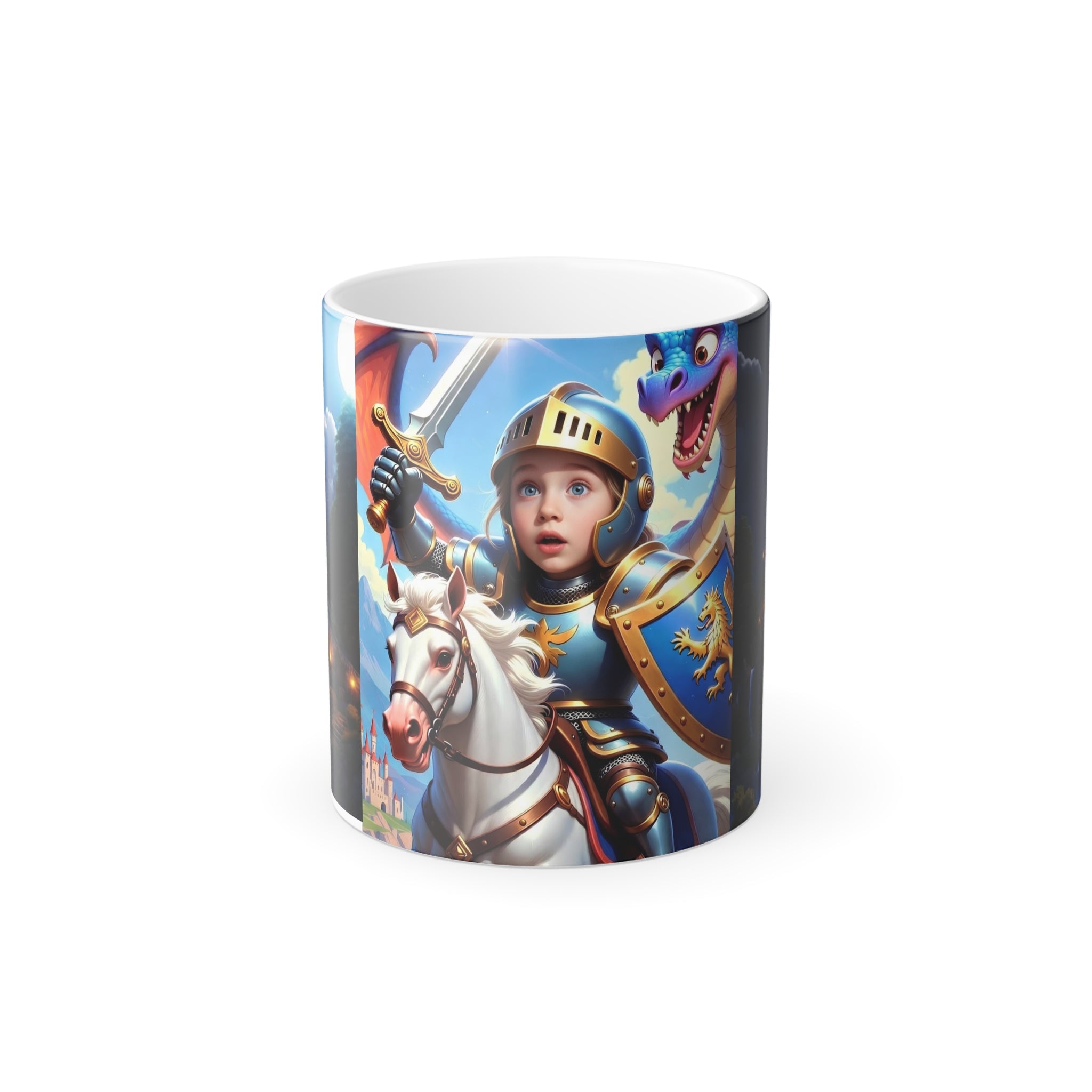 Color-Changing Mug — Brave Knight & Castle Magic 11oz