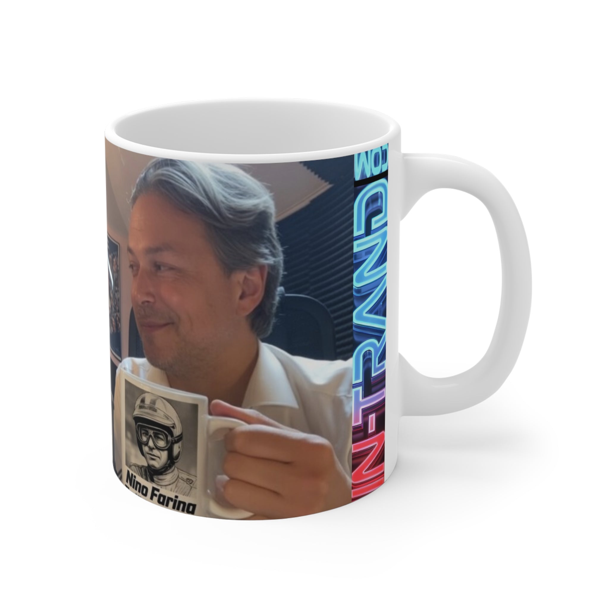 Personal Photo Mug — Custom 11oz Coffee Cup with Portrait Design