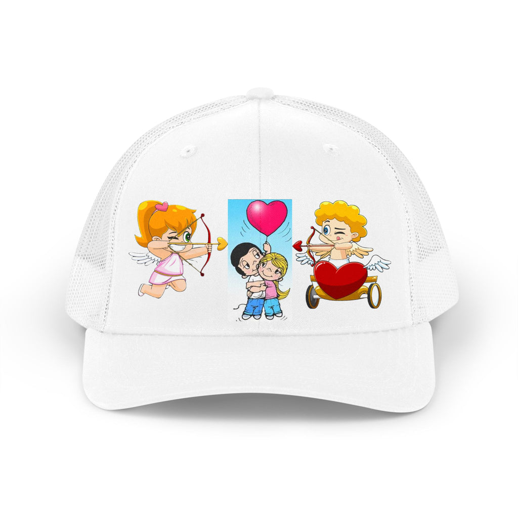 CAP LOVE IS Cupid Kids Valentine Trucker Hat