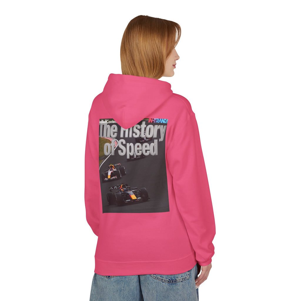 Racing Hoodie – “The History of Speed” Formula Car Graphic
