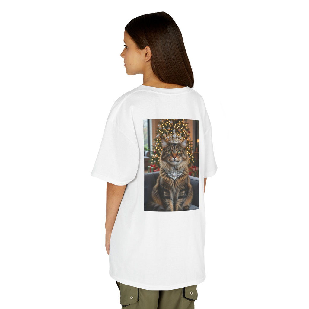 T-SHIRT Kids - CATS HEROES — Festive Cat Portrait Christmas Shirt