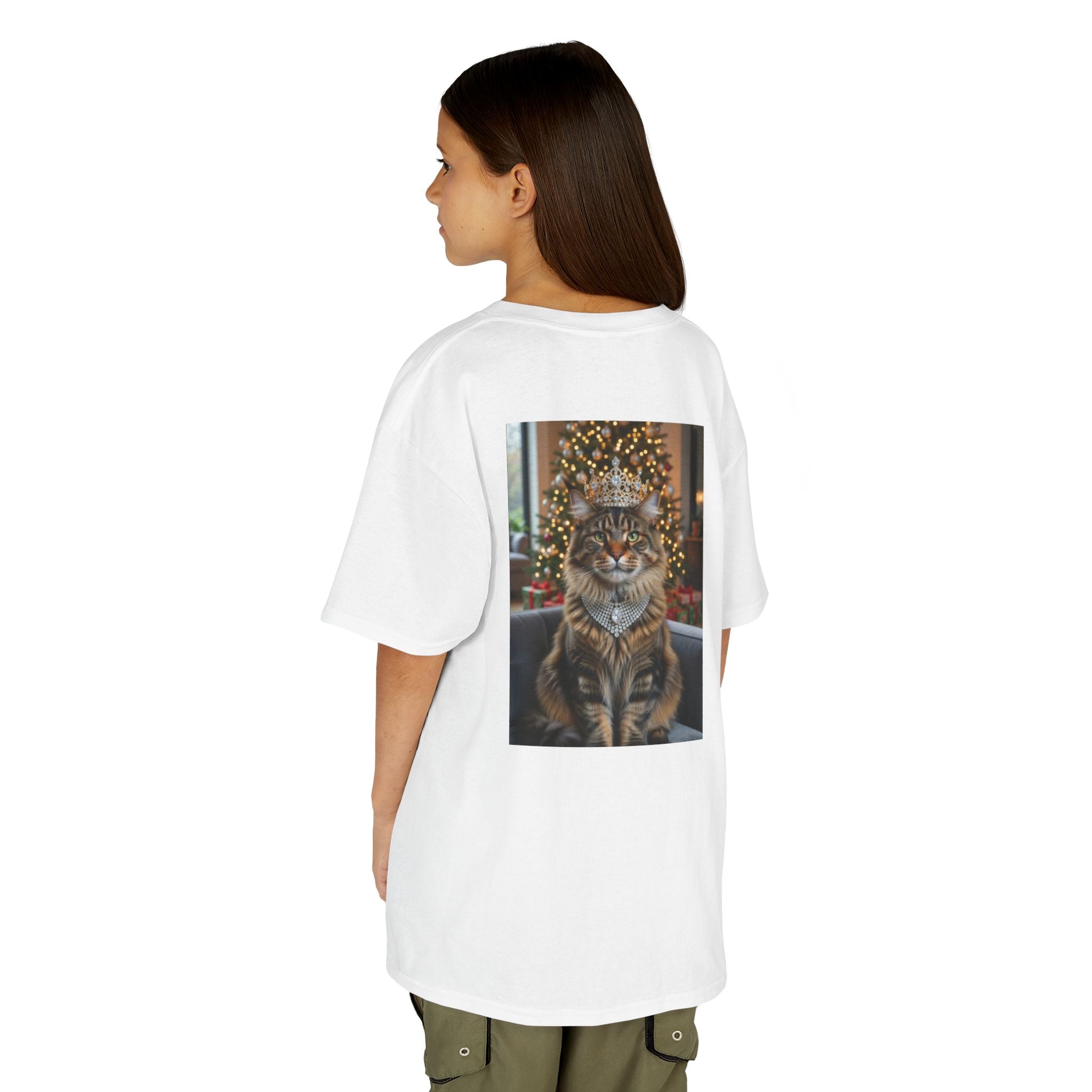 T-SHIRT Kids - CATS HEROES — Festive Cat Portrait Christmas Shirt