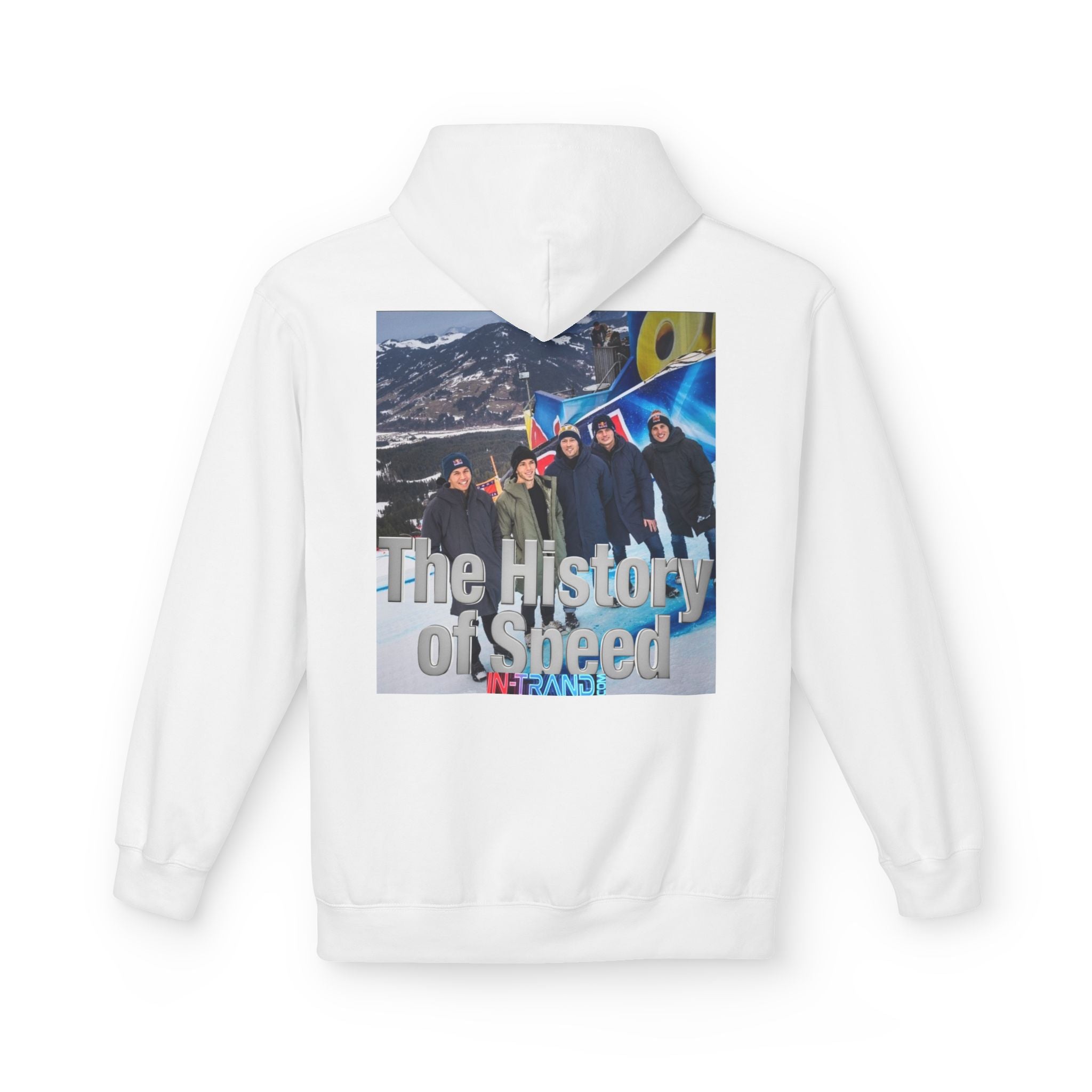 History of Speed Hoodie — Retro Bobsled Team Graphic Pullover