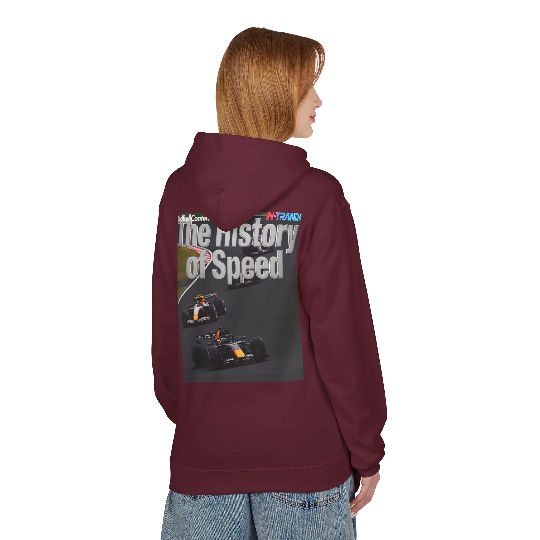 Racing Hoodie – “The History of Speed” Formula Car Graphic