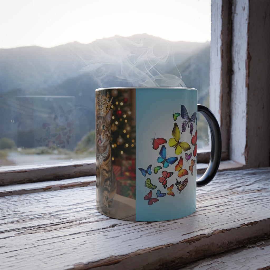Royal Cat Color-Changing Mug — 11oz Magic Morphing Coffee Cup