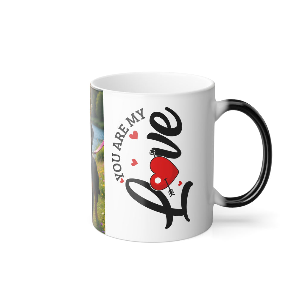 Color-Changing Mug — Crowned Rottweiler "You Are My Sunshine" Design, 11oz