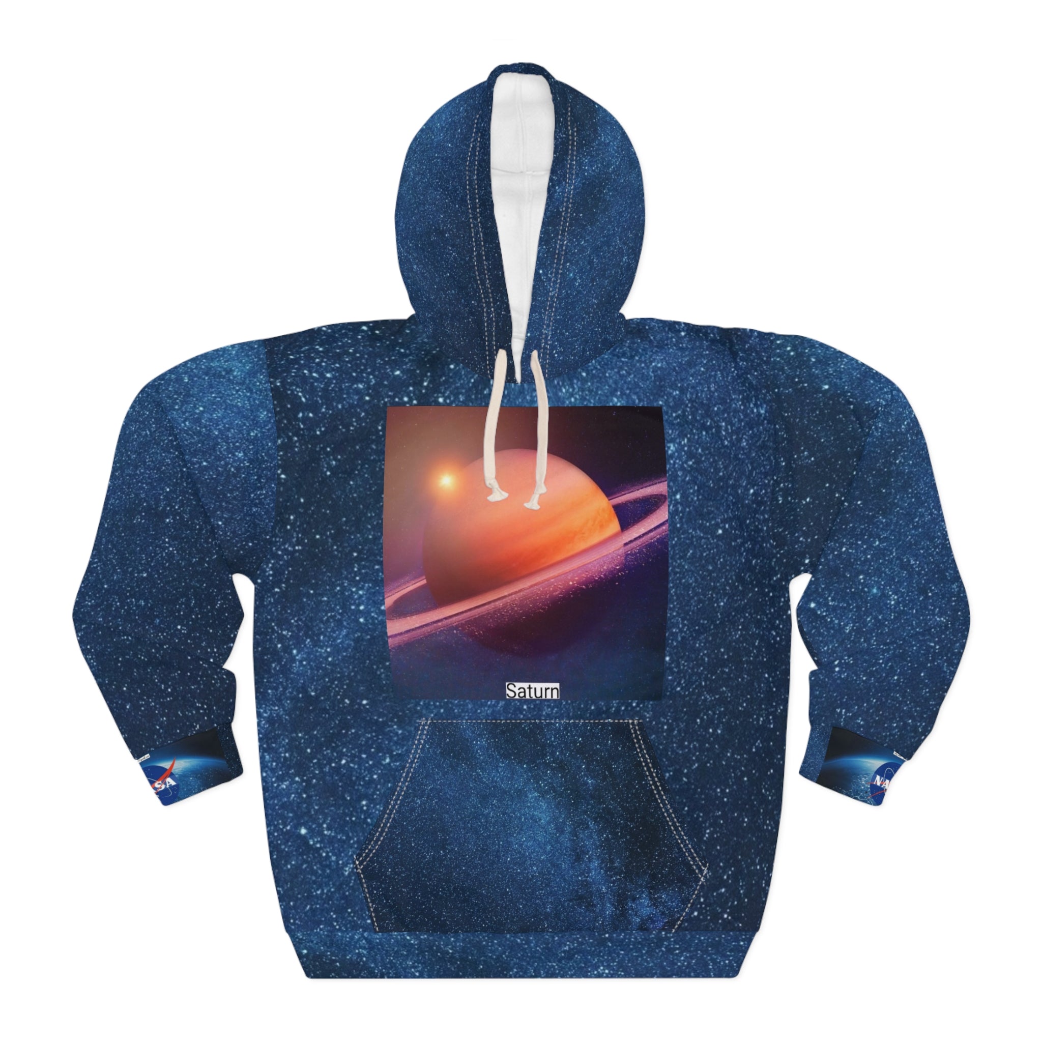 Saturn Galaxy Hoodie — Space Graphic Pullover with 'My Galaxy' Design