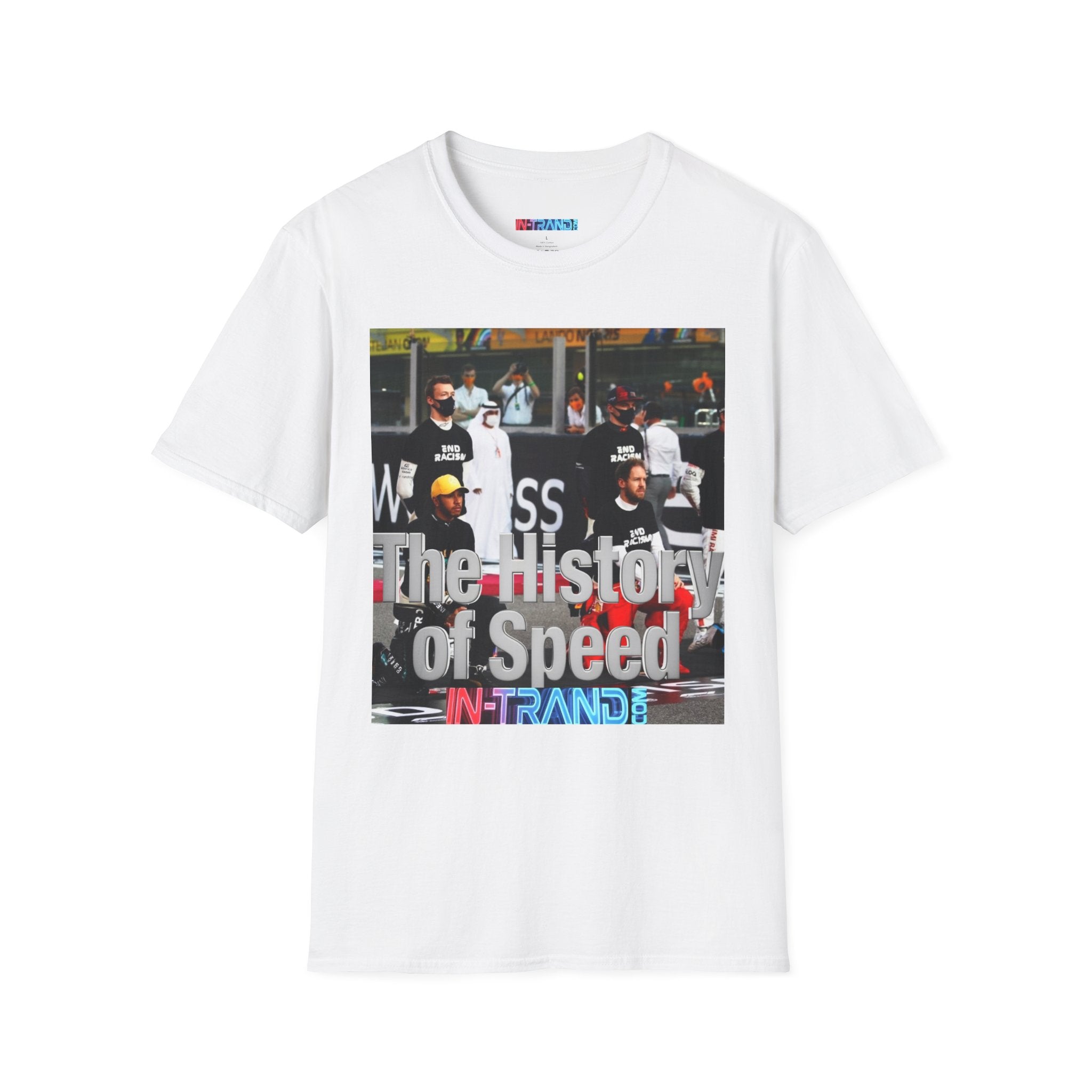 T-Shirt — 'The History of Speed' Racing Photo Graphic Tee