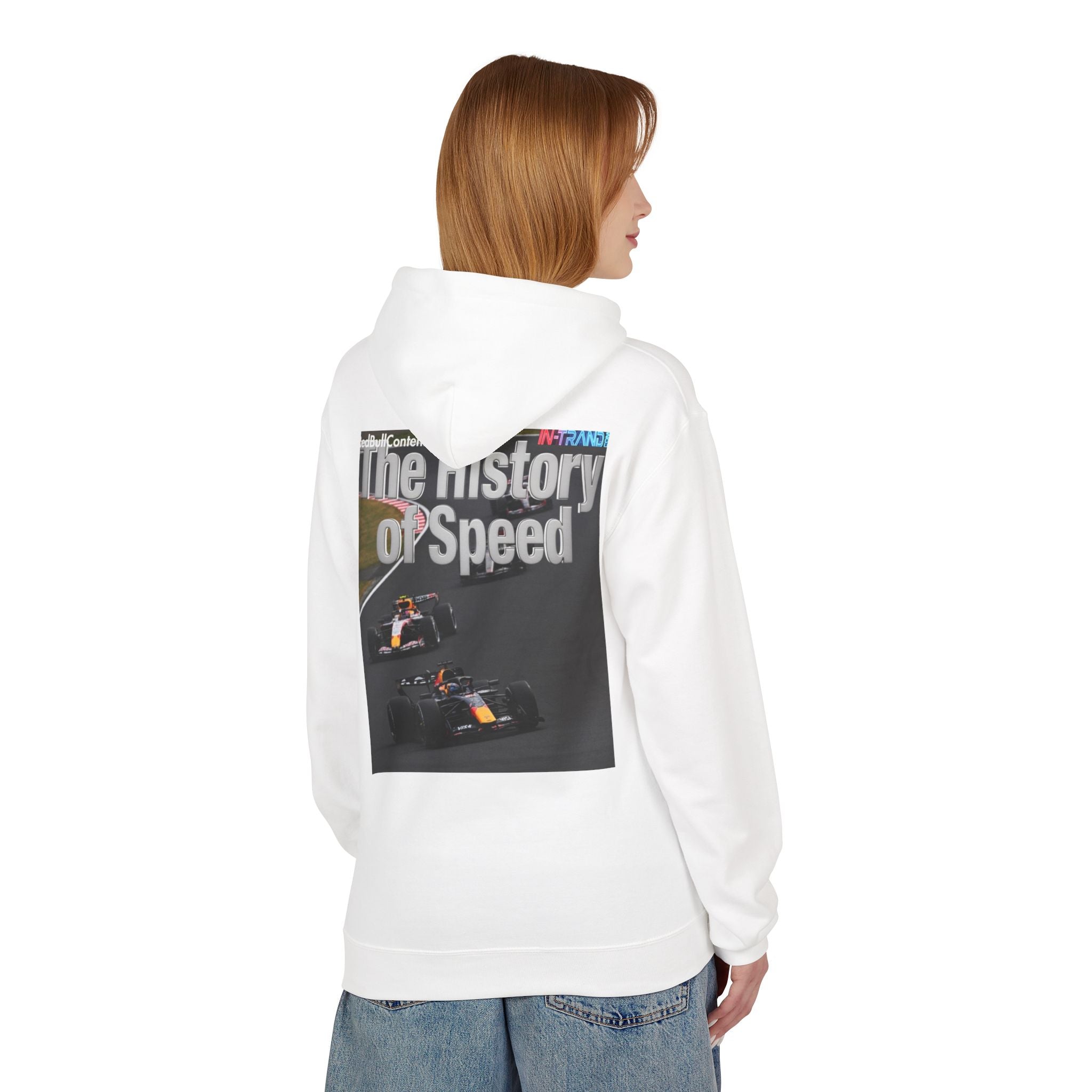 Racing Hoodie – “The History of Speed” Formula Car Graphic