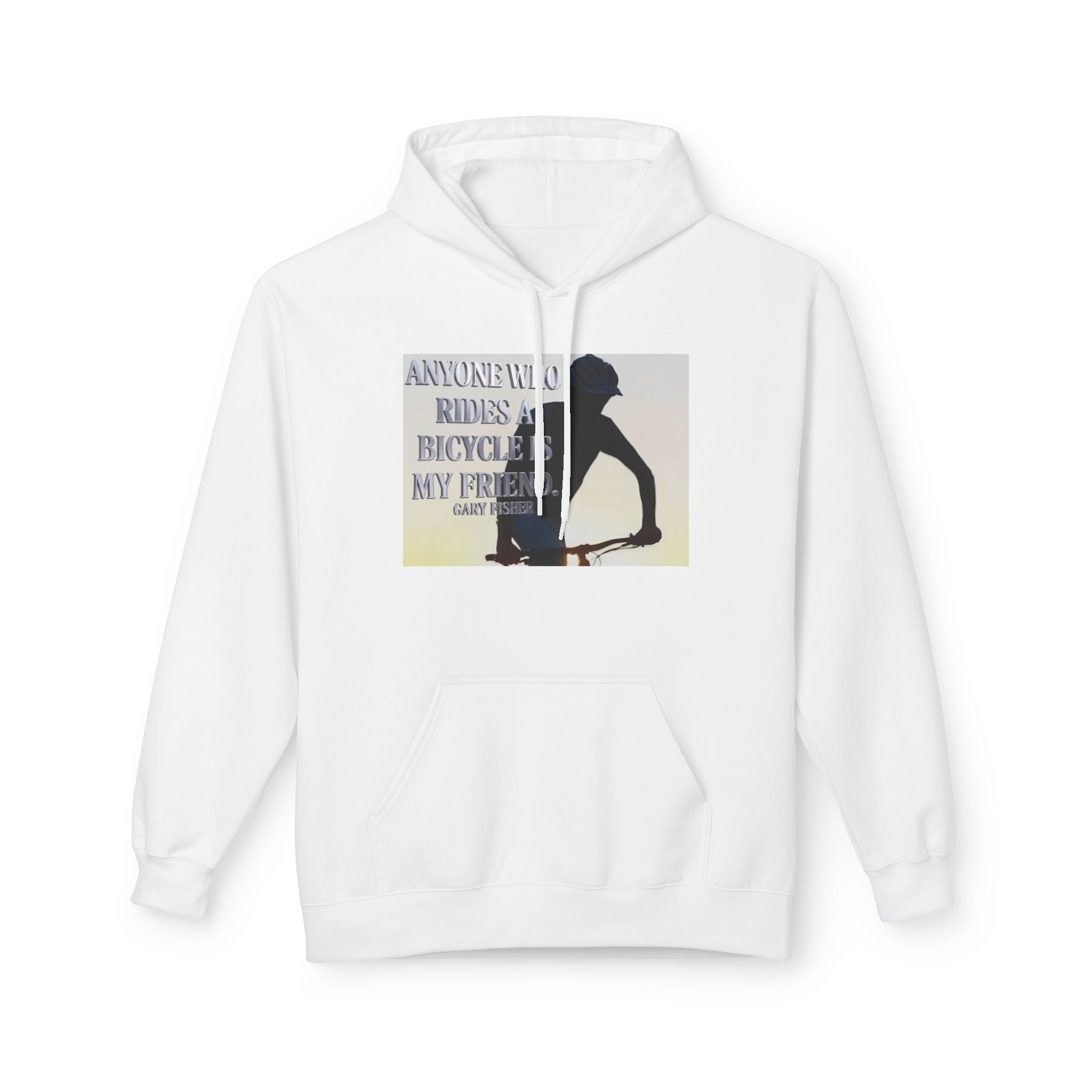 Bicycle Rider Hoodie – "Announce My Rides" Sunset Cycling Graphic
