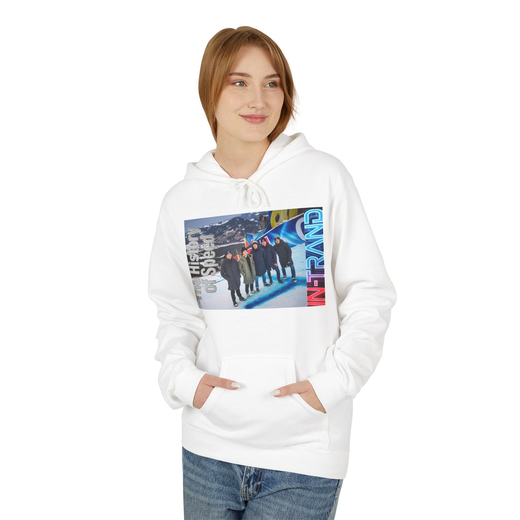 History of Speed Hoodie — Retro Bobsled Team Graphic Pullover