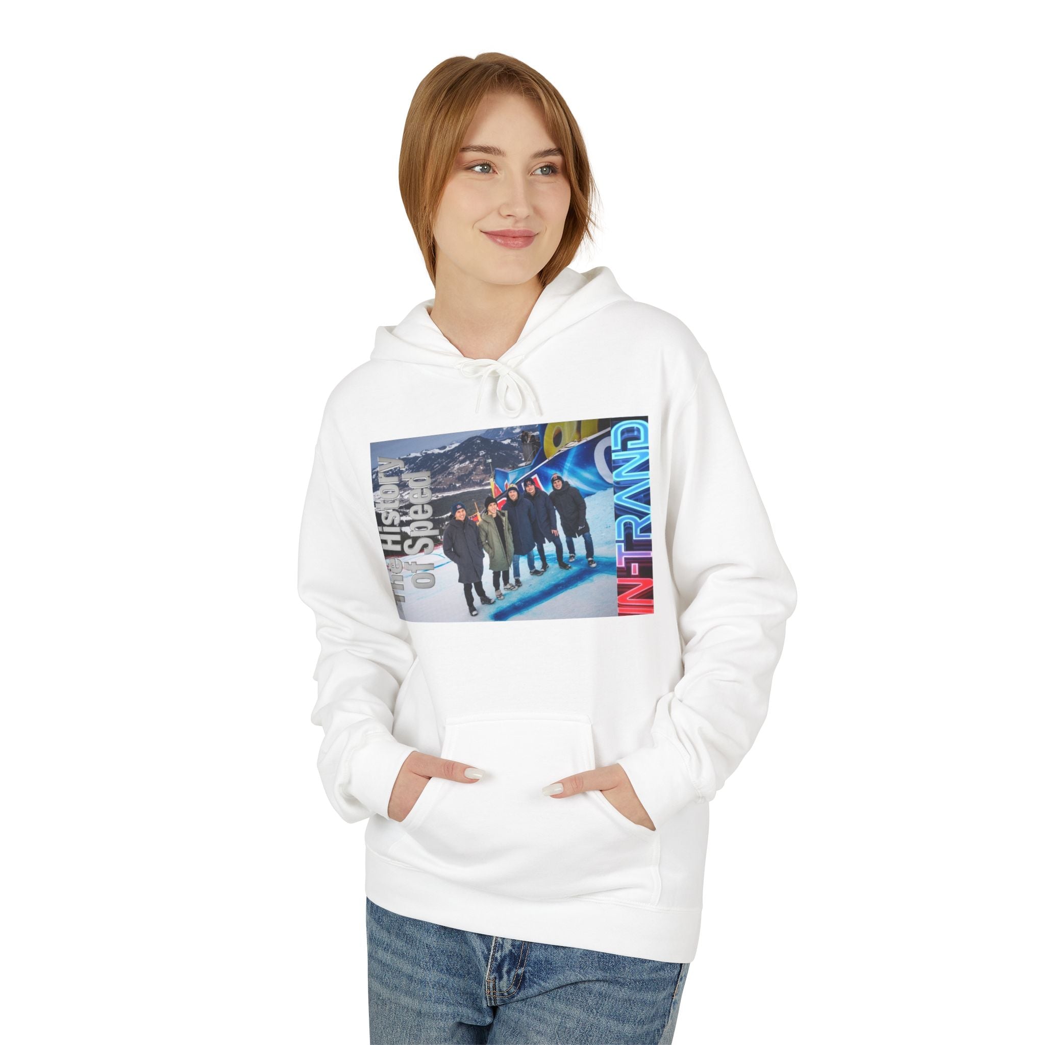 History of Speed Hoodie — Retro Bobsled Team Graphic Pullover