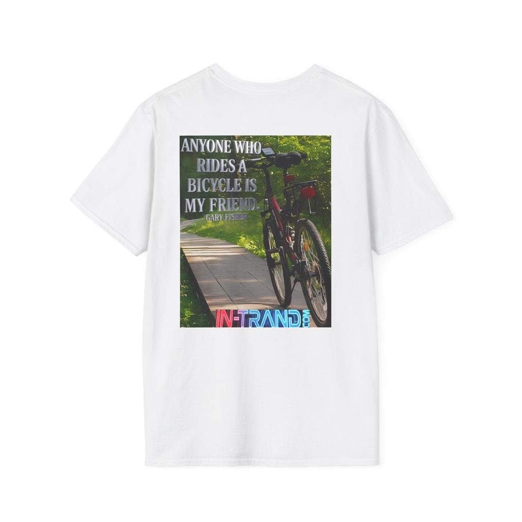 💎 Bicycle Friend T-Shirt — 'Anyone Who Rides a Bicycle Is My Friend' Graphic Tee 💎