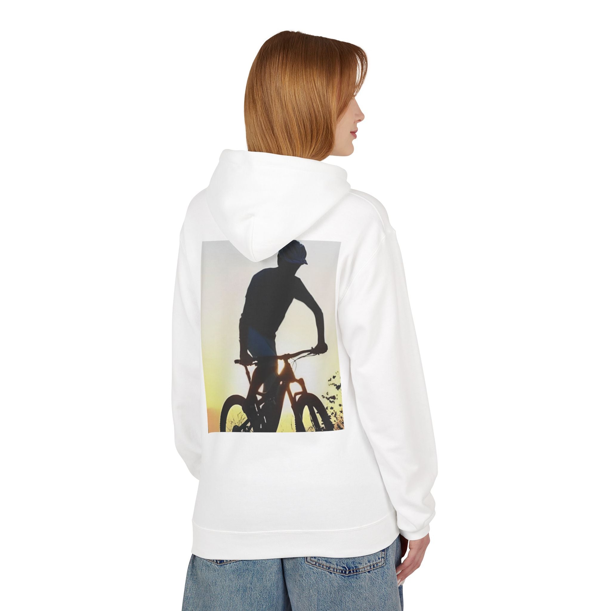 Bicycle Rider Hoodie – "Announce My Rides" Sunset Cycling Graphic