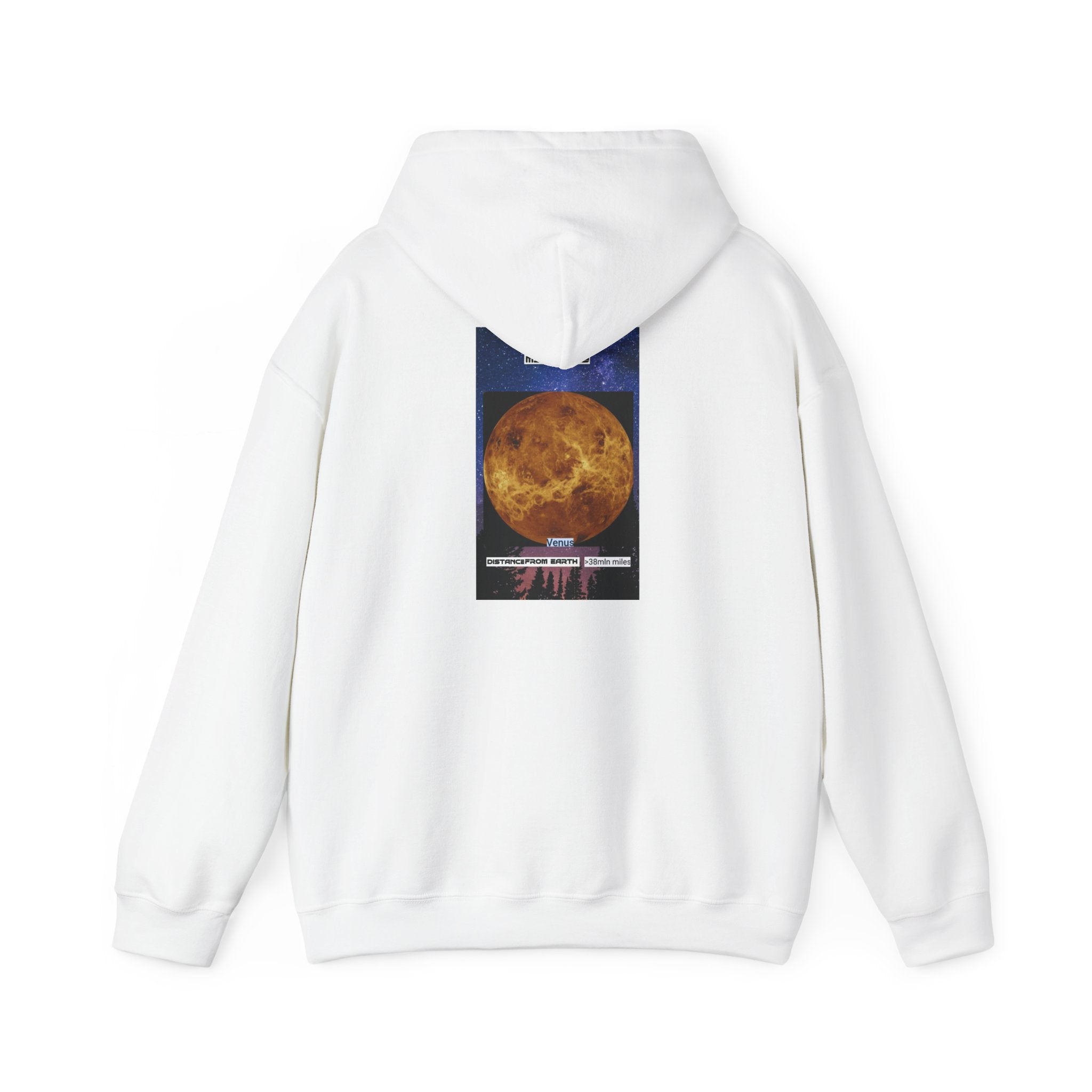 HOODIE MY GALAXY Venus Planet Hoodie — Vintage Space Graphic Sweatshirt