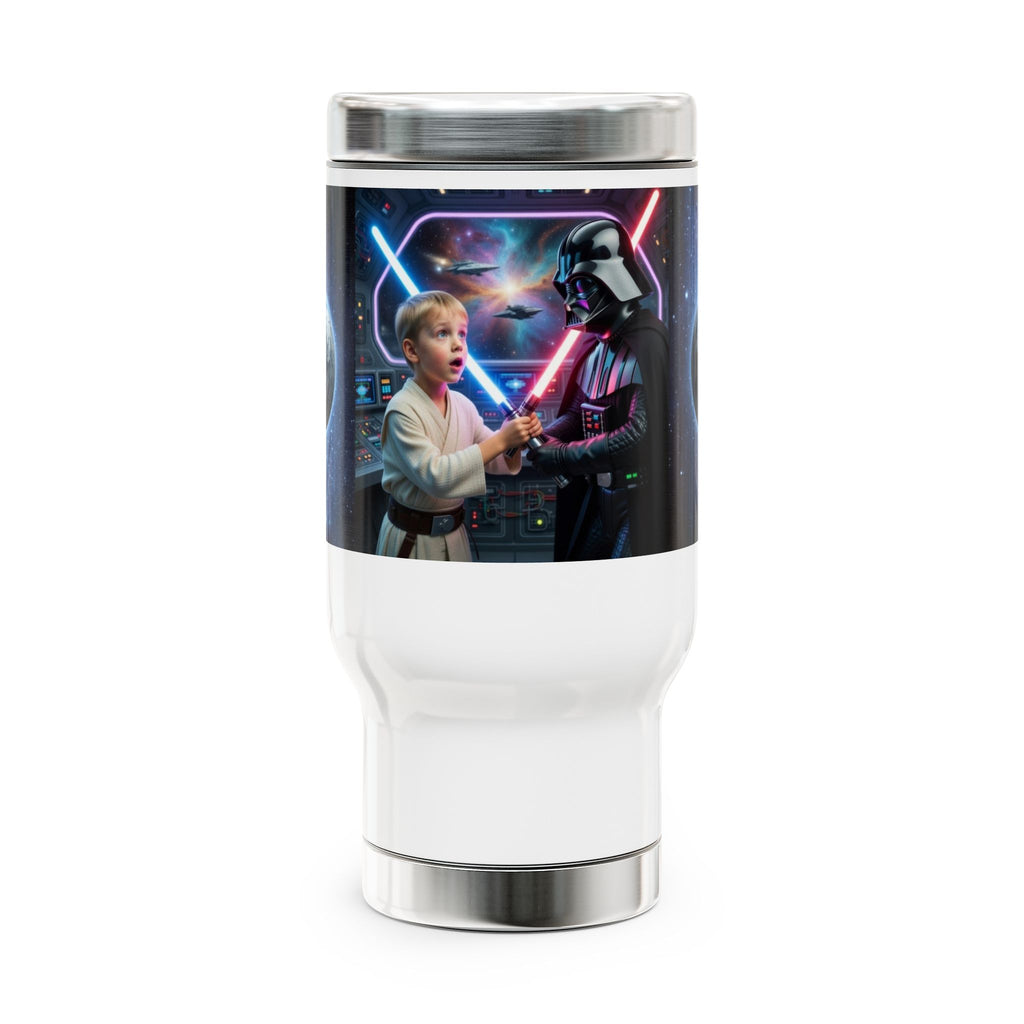 Best Gift for Friends Stainless Steel Travel Mug with Handle — 14oz