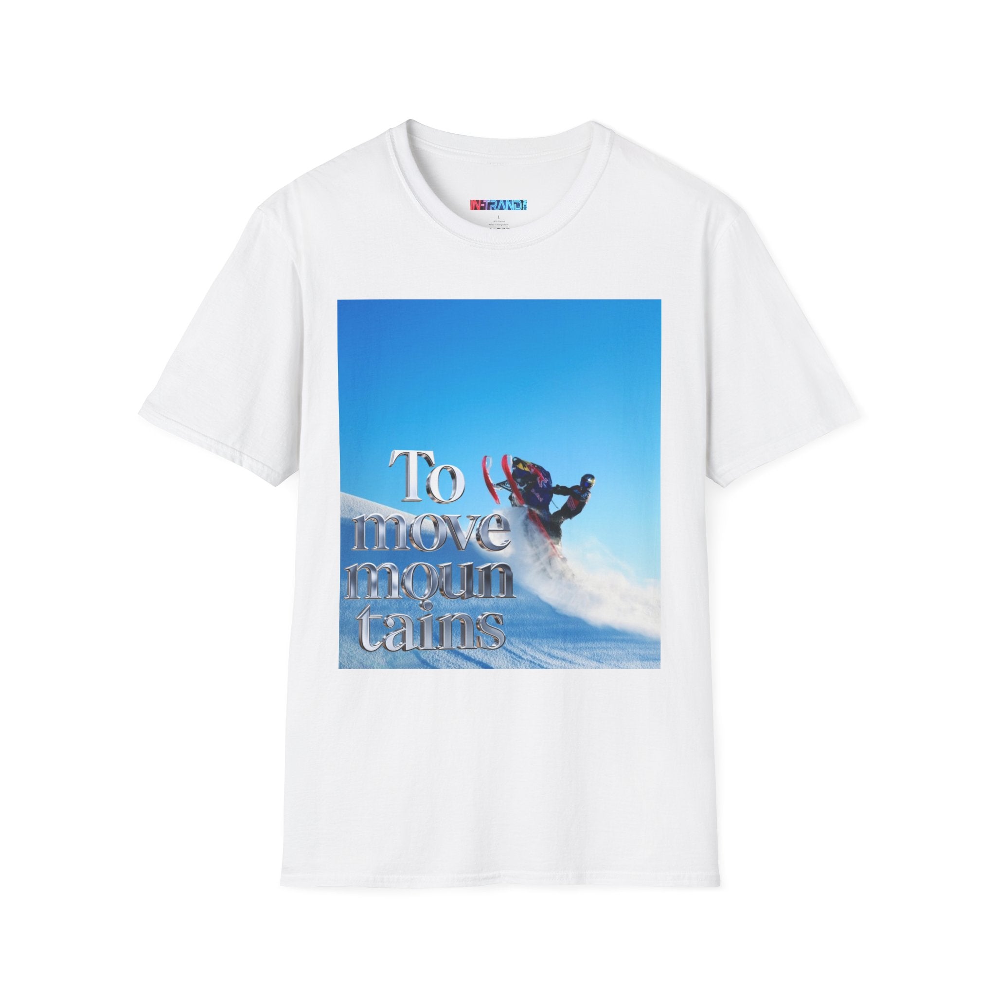 Snowmobile Adventure T-Shirt — "To Move Mountains" Graphic Tee