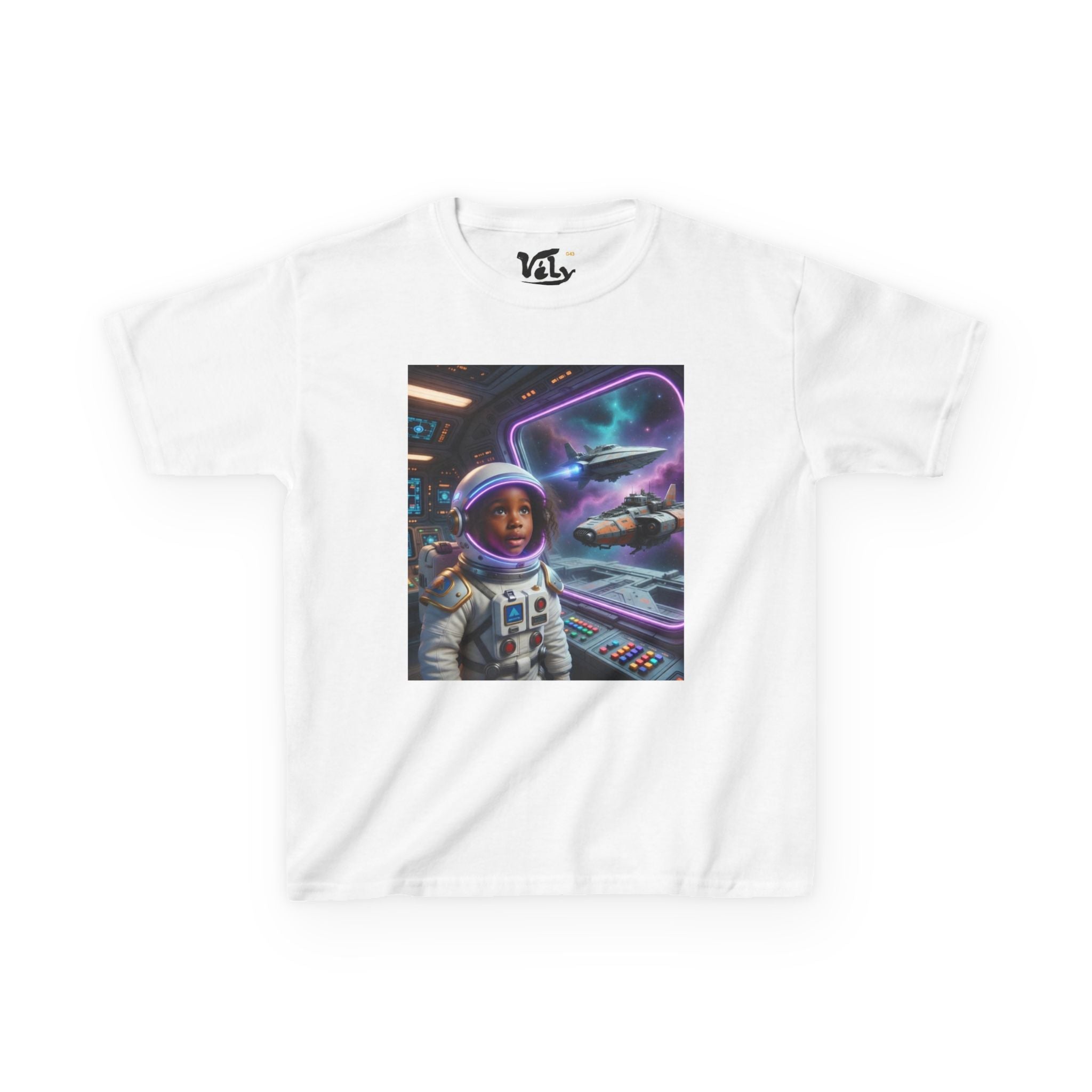 💎 Children in Space Kids T-Shirt — Heavy Cotton Space Tee 💎