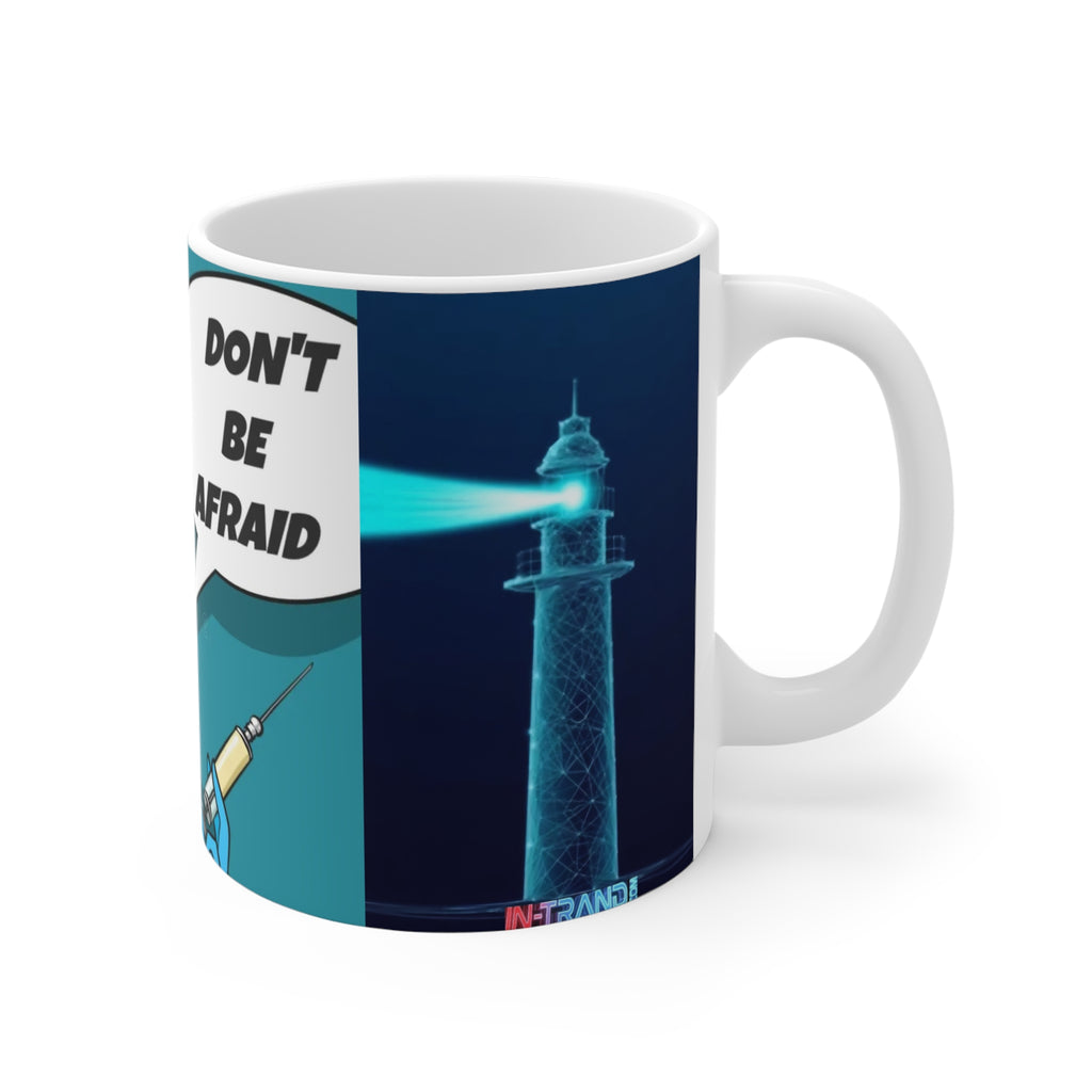 Nurse Pop Art 11oz Coffee Mug — “Don’t Be Afraid” Retro Medical Gift