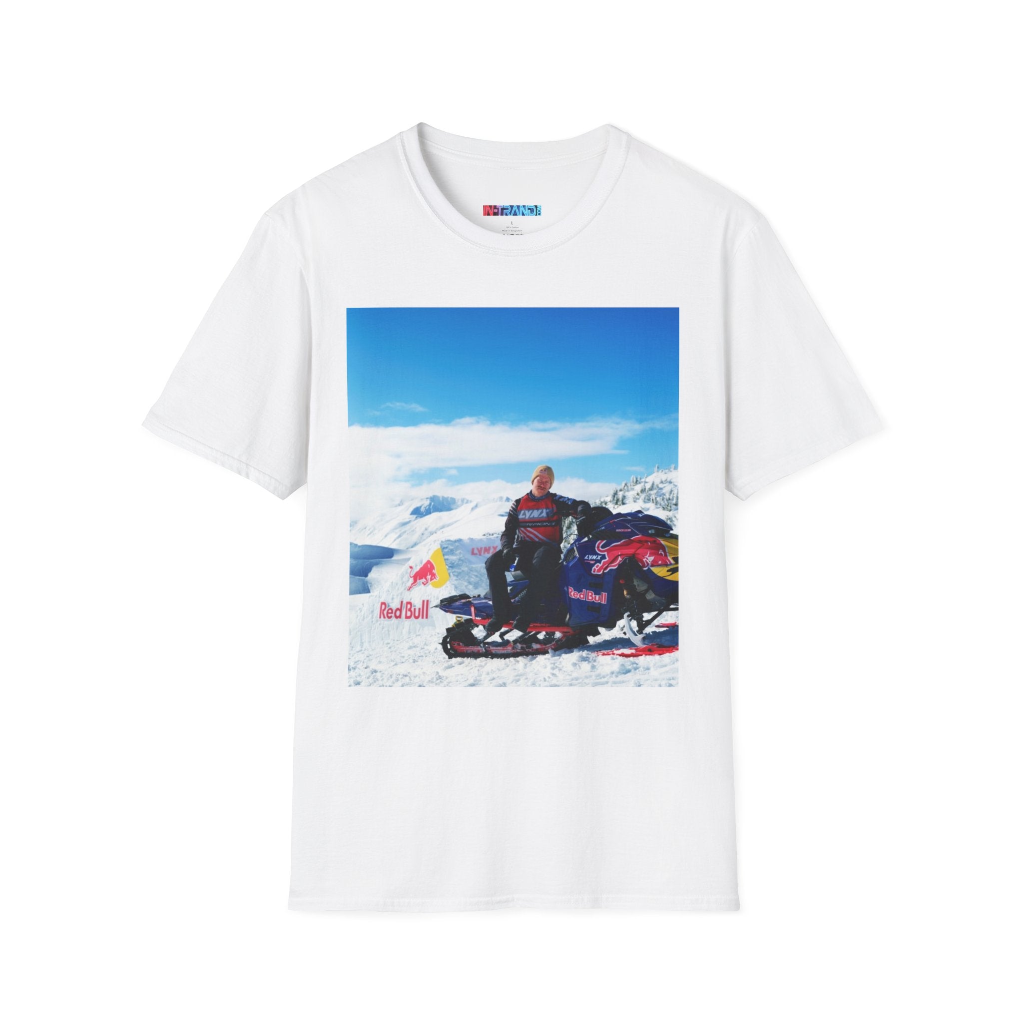 Snowmobile Adventure T-Shirt — Red Bull Winter Racing Print