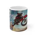 Motocross Coffee Mug - “Four Wheels Move the Body, Two Wheels Move the Soul” 11oz